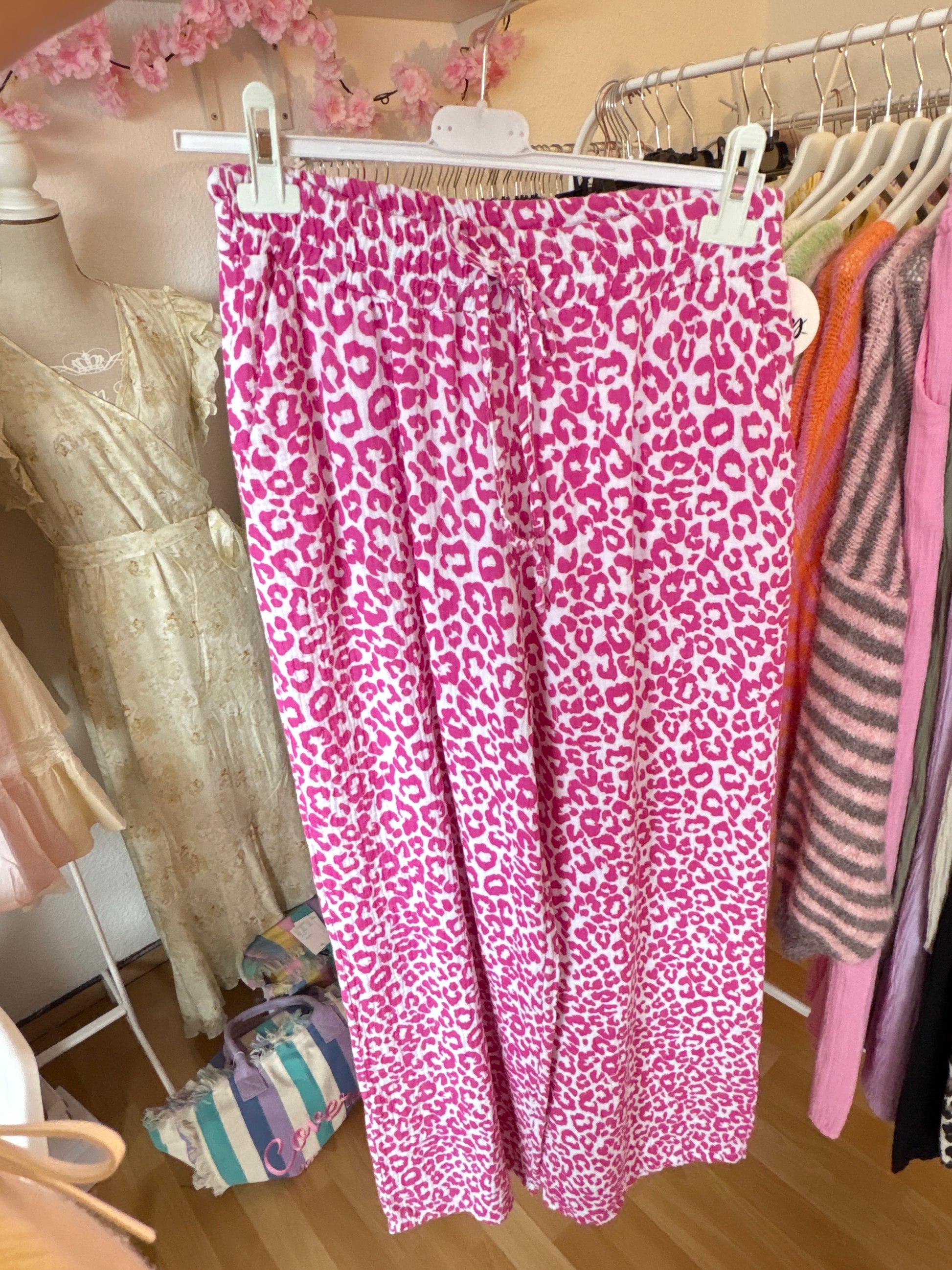 Musselin Hose - Pina (Leo/Pink)