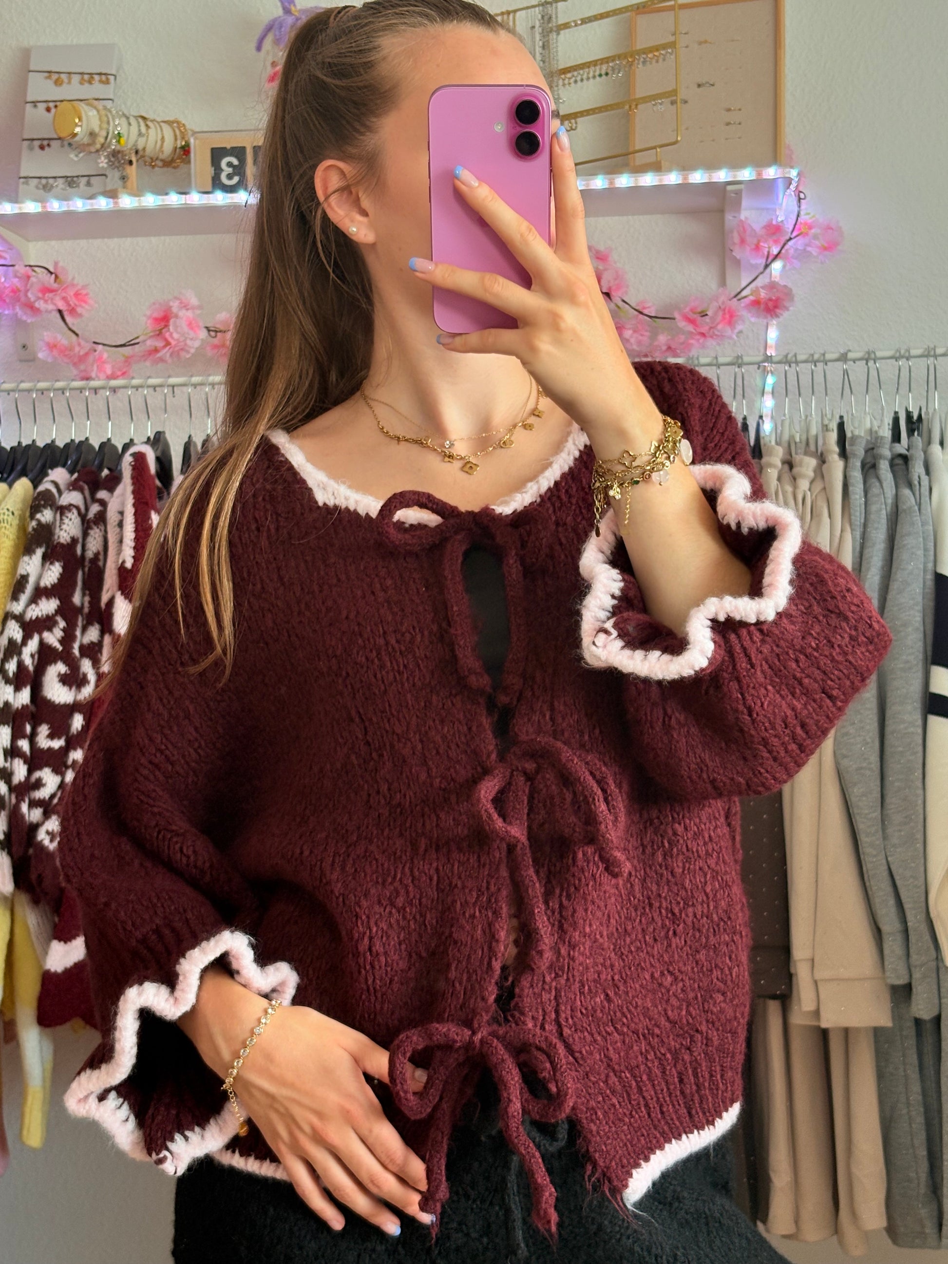 Cardigan - Mika (Bordeaux)
