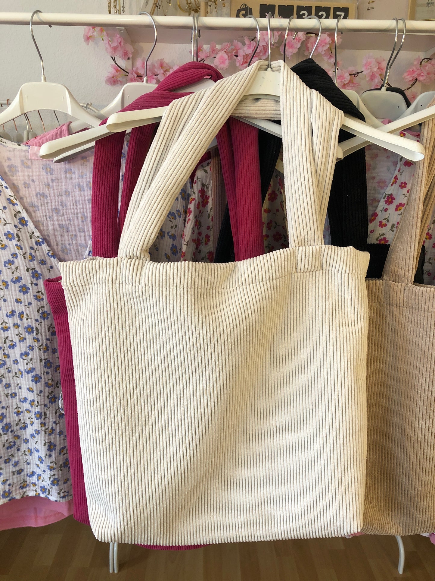 Cord Tasche - Creme