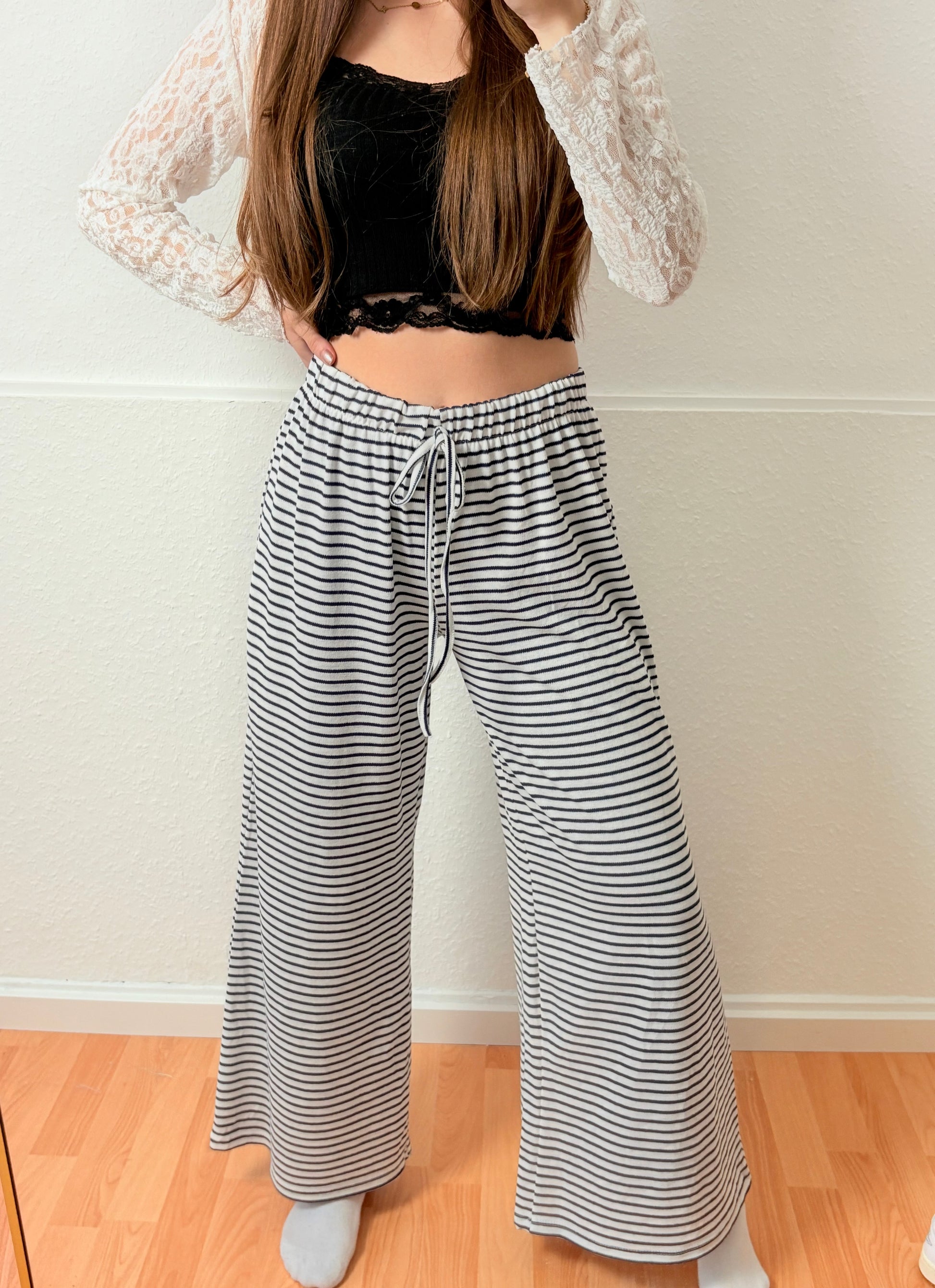 Stoff Hose Honey Breeze - dunkelblau