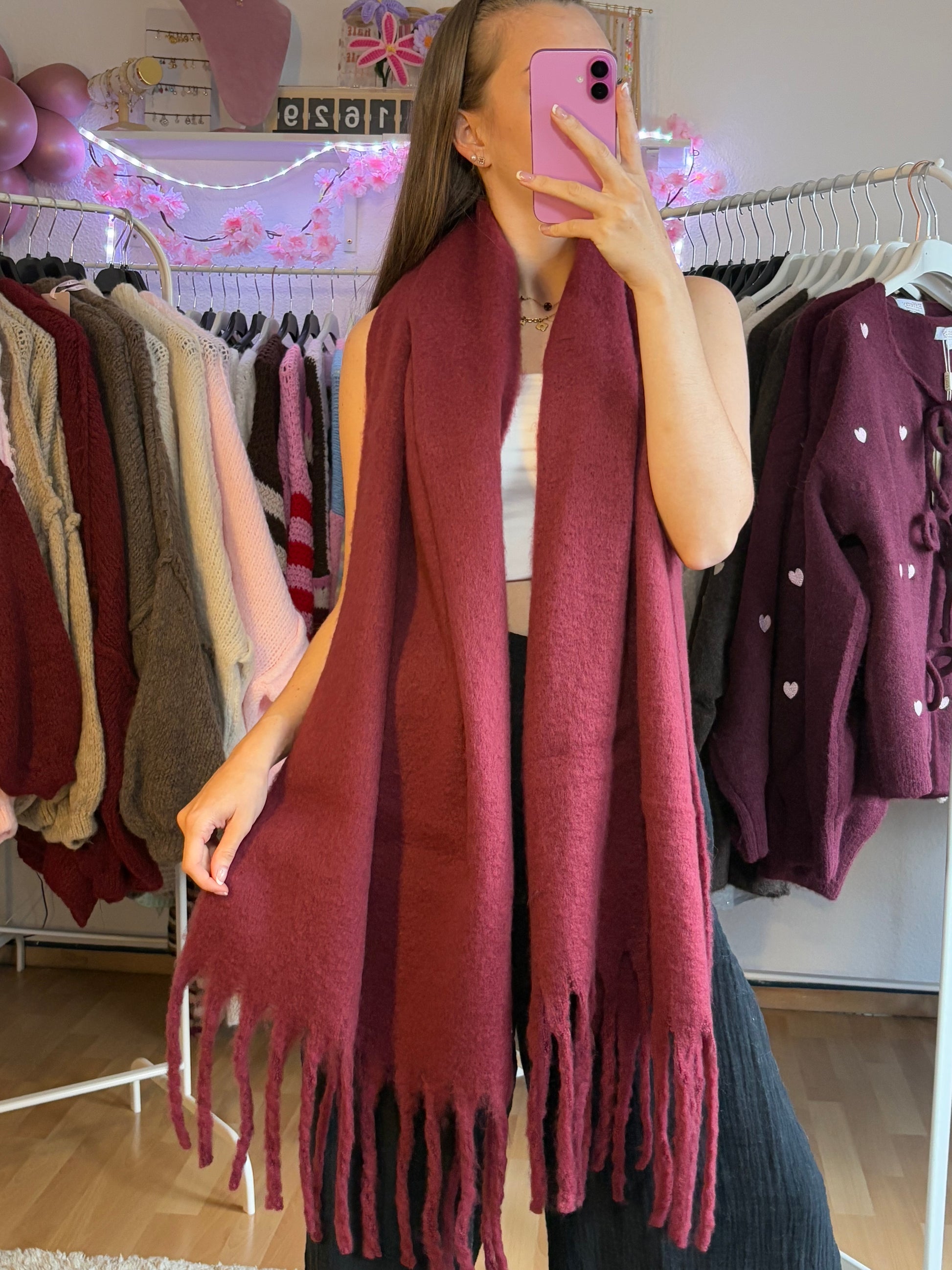 Basic Schal - Bordeaux