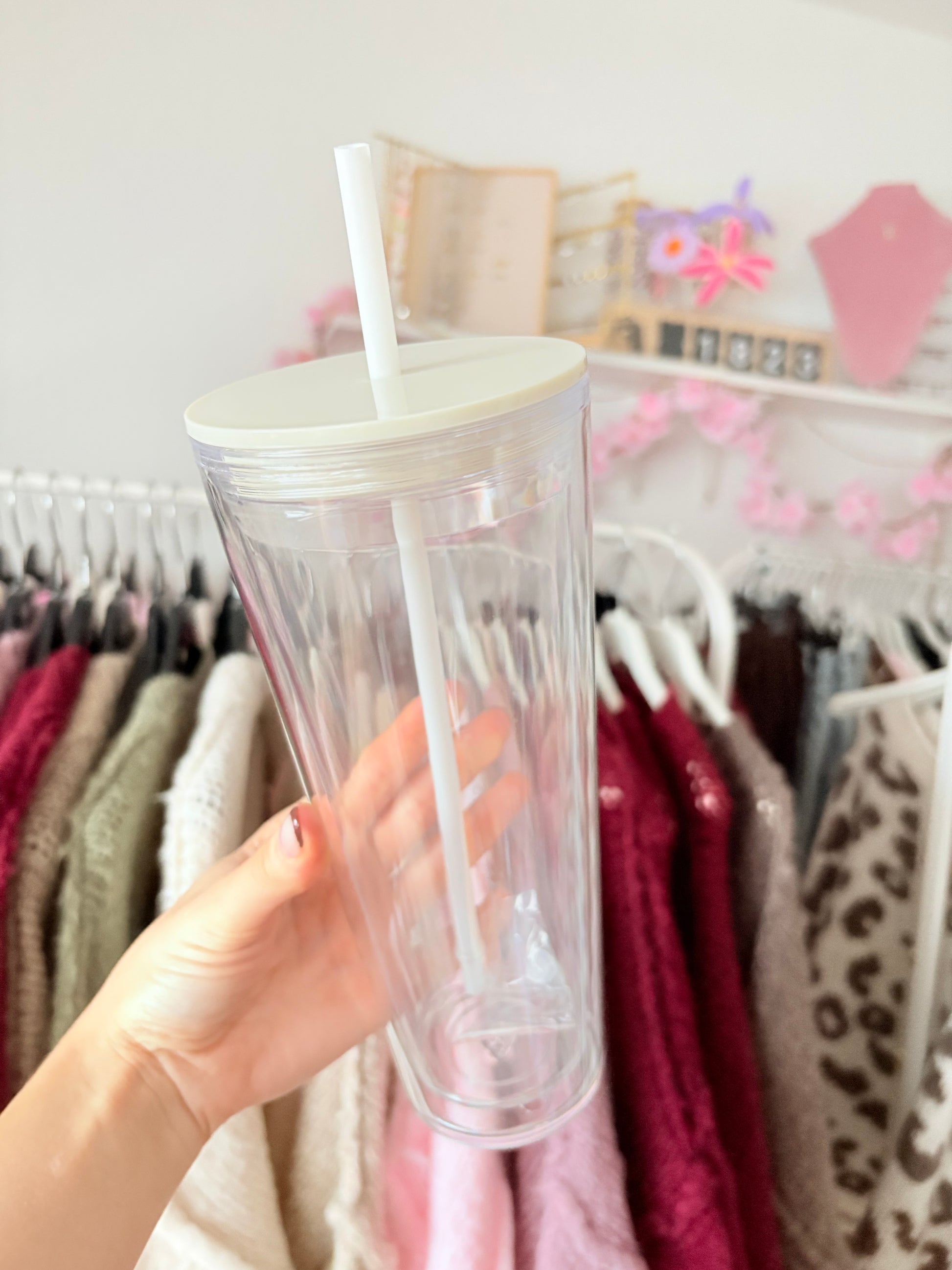 Snowglobe Trinkbecher - 1000ml (Weiß)