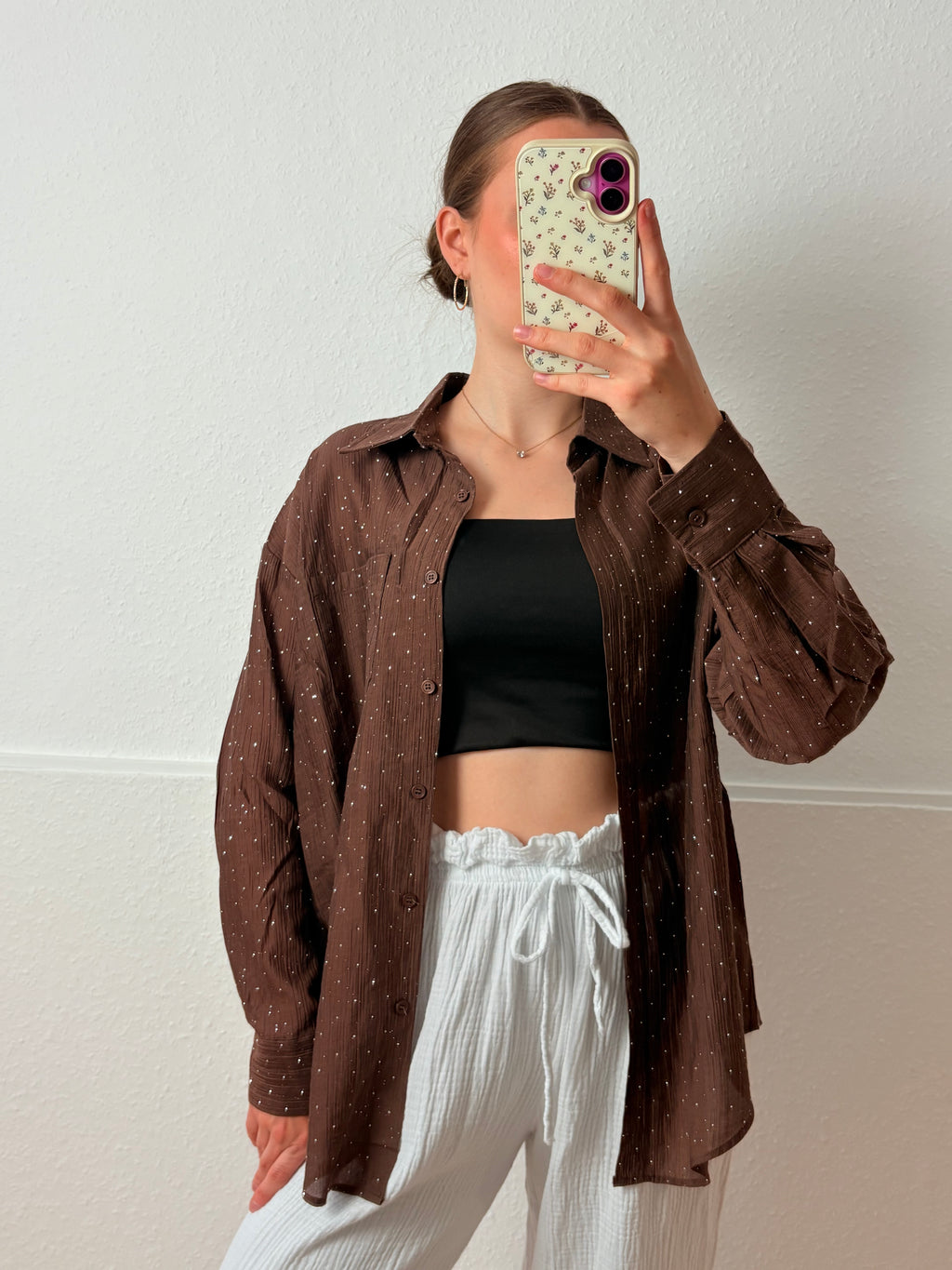 Glitzer Bluse - Mabell / verschiedene Farben