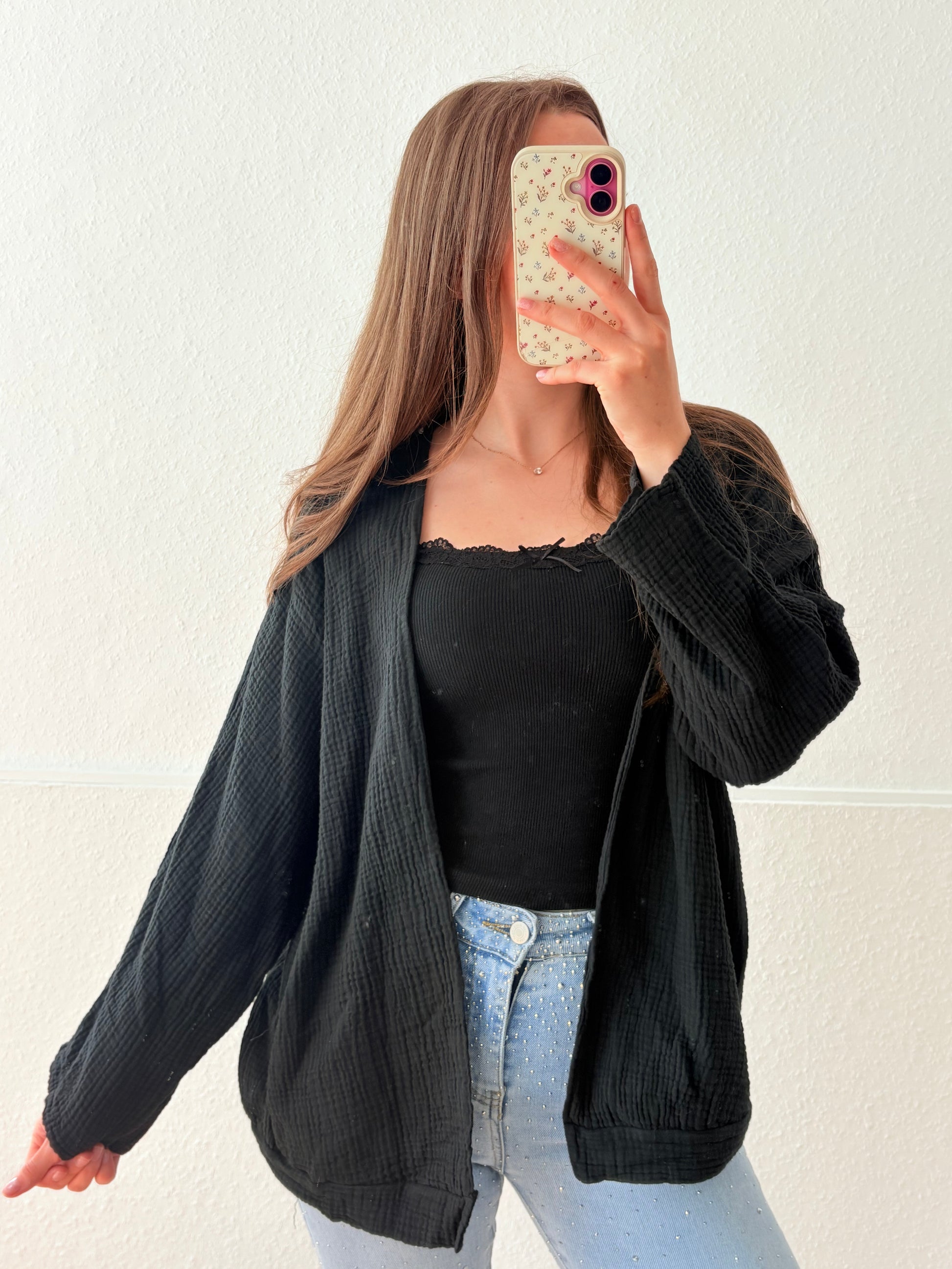 Musselin Jacke - verschiedene Farben