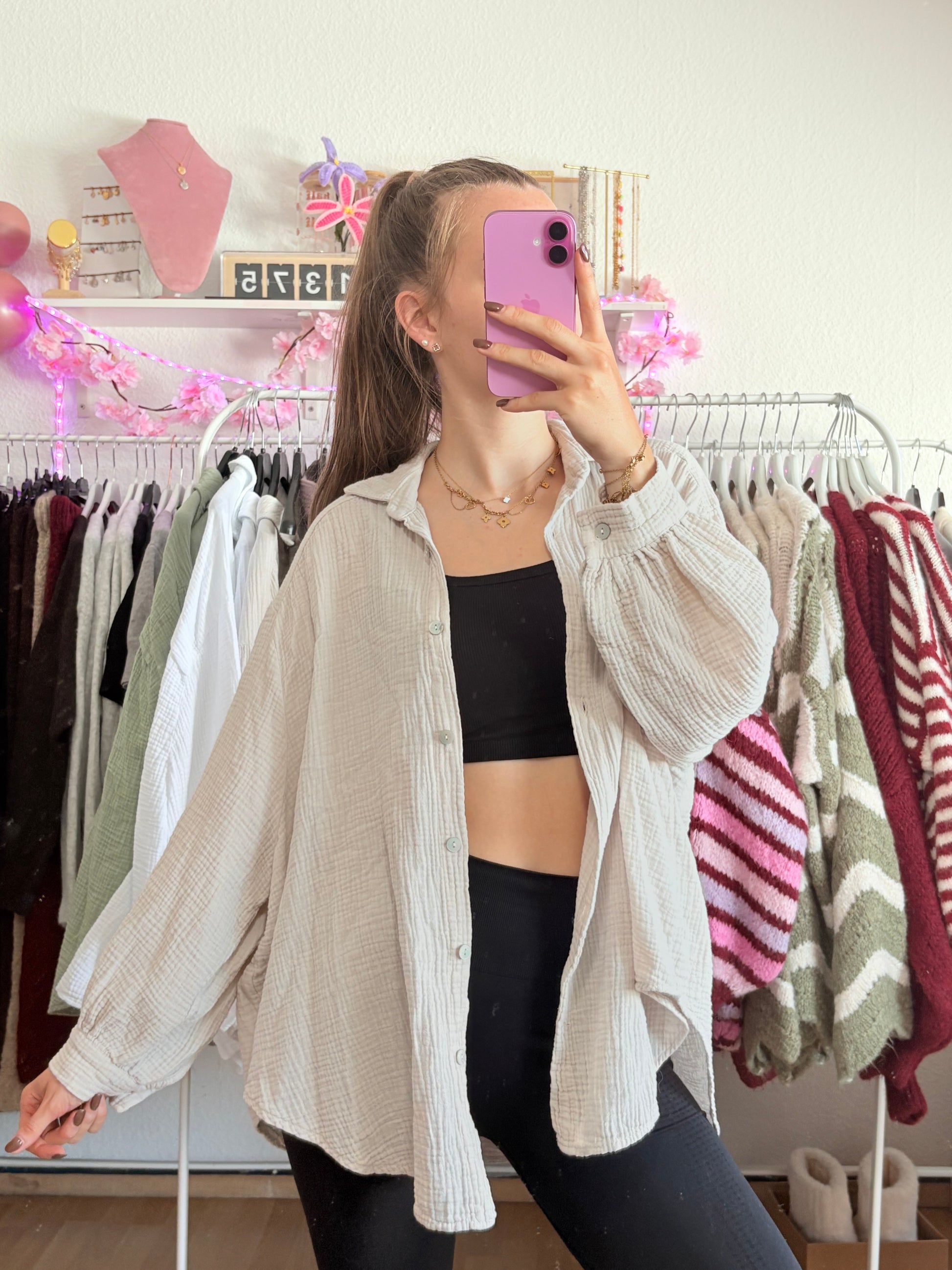 Musselin Bluse - Nala (Beige)