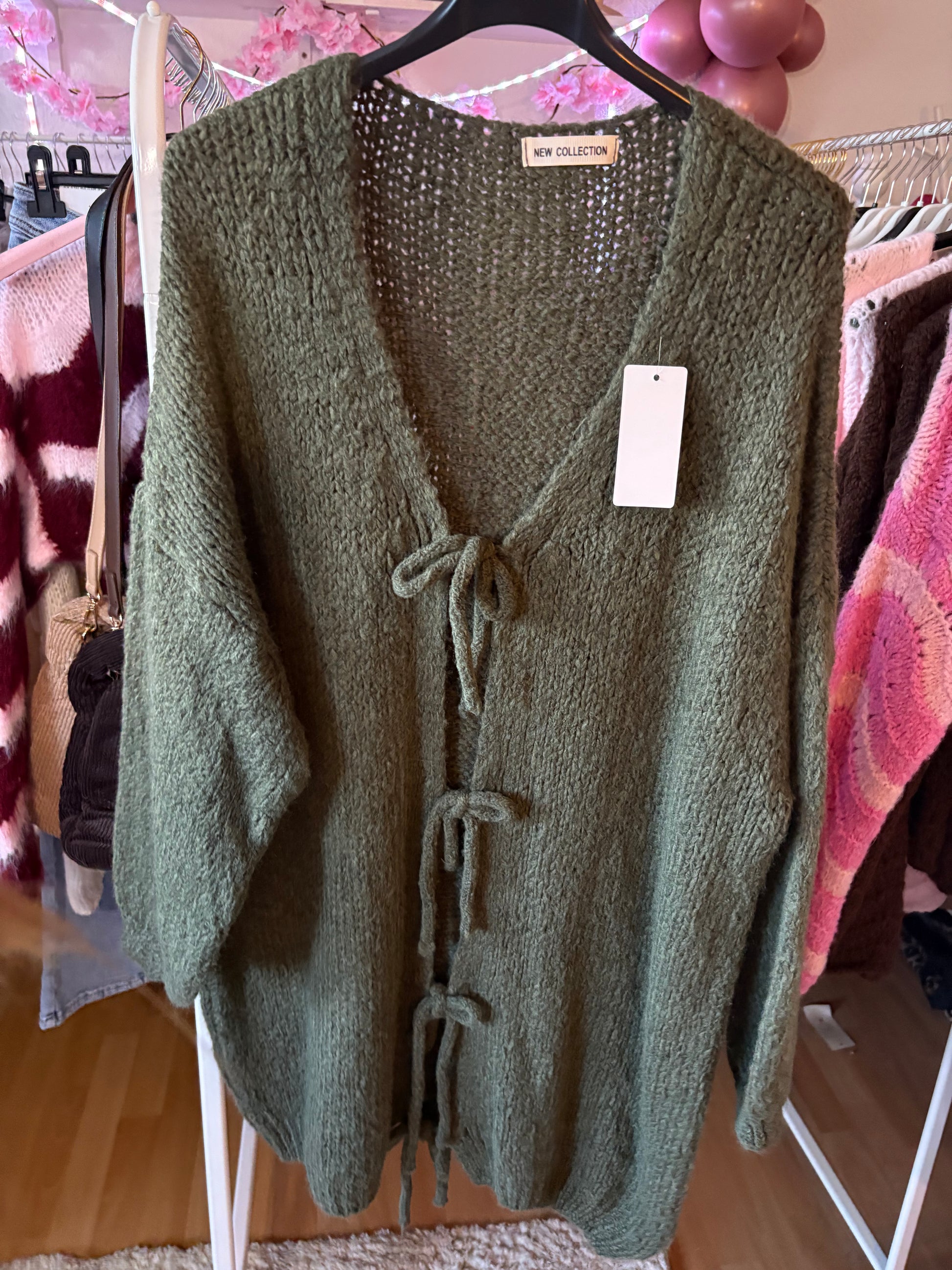 Oversize Cardigan - Elodie (Kaki)