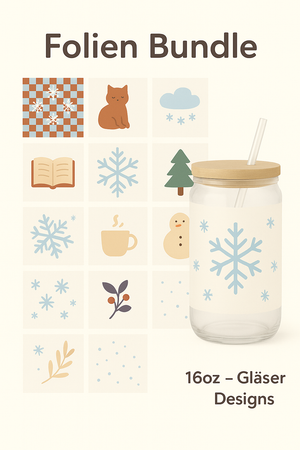 Mystery Folien Paket für Trinkgläser