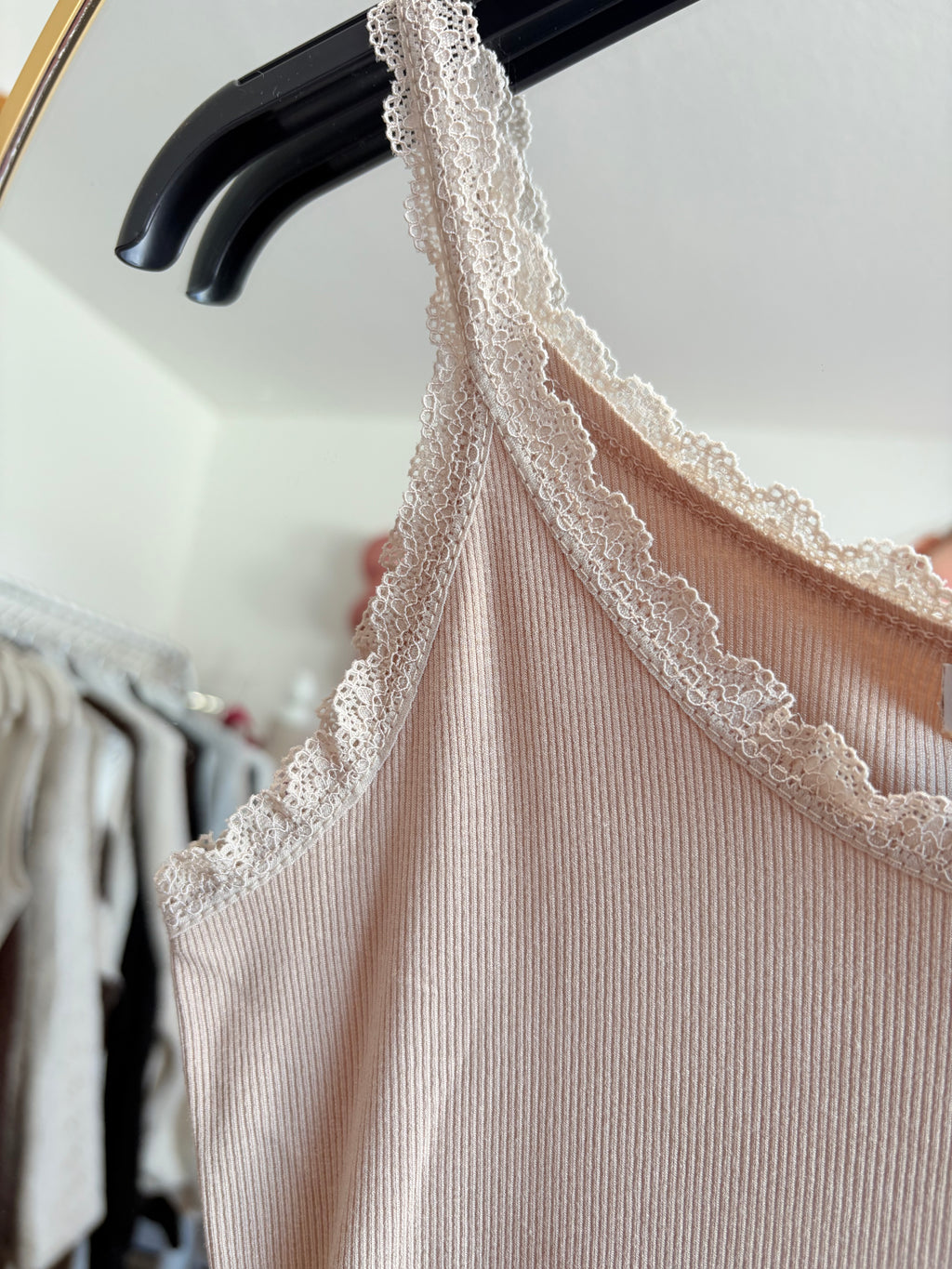 Spitzen Top - Venja (Beige)