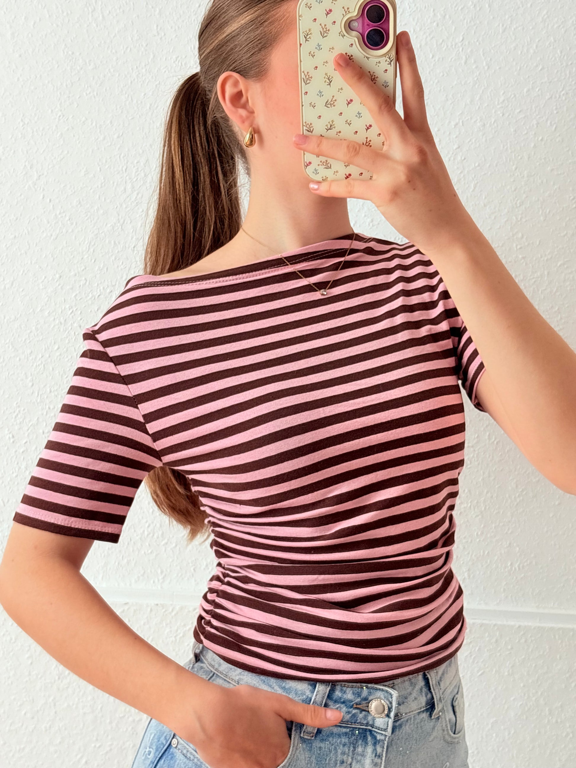 gestreiftes Slim Fit Top - Verschiedene Farben