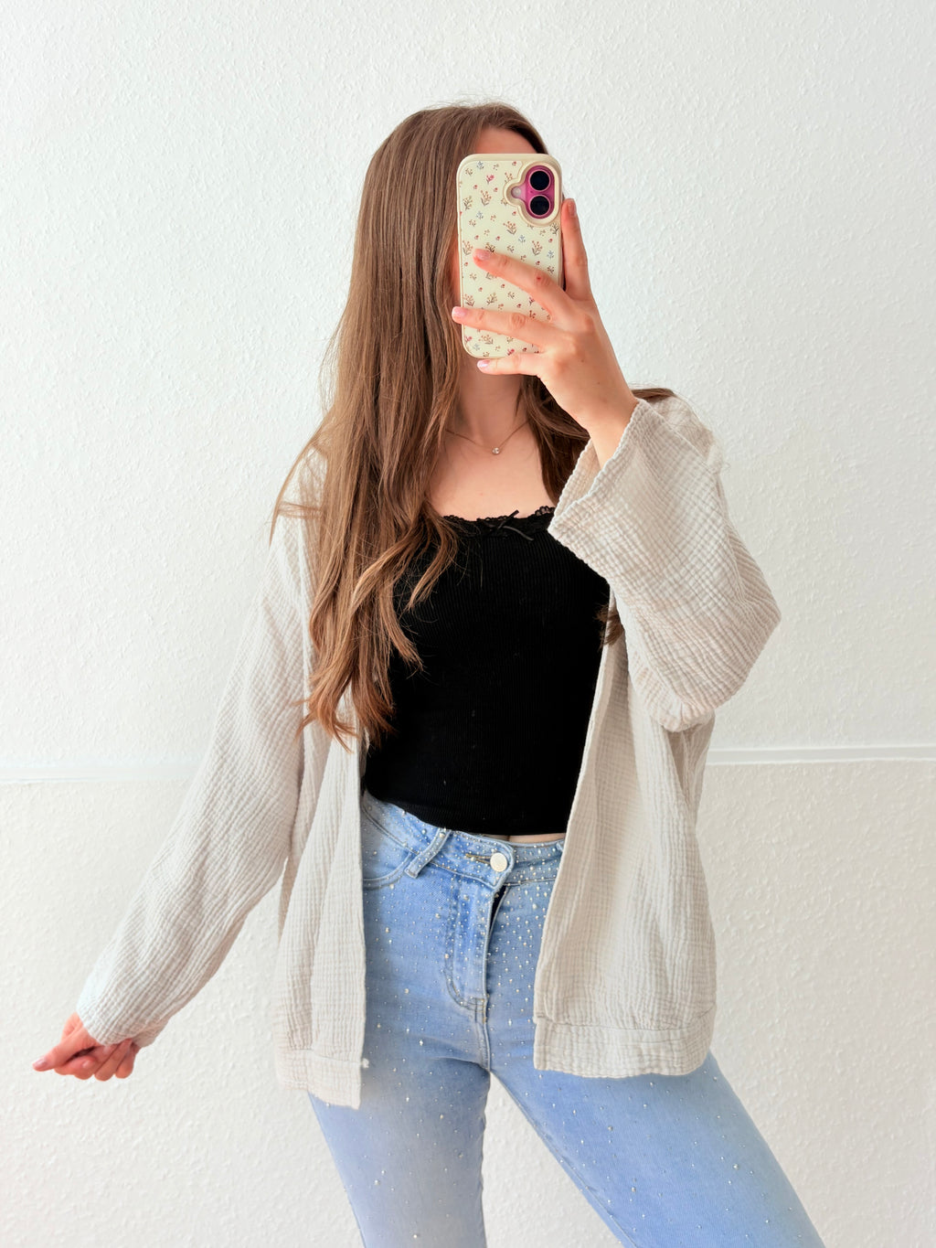 Musselin Jacke - verschiedene Farben