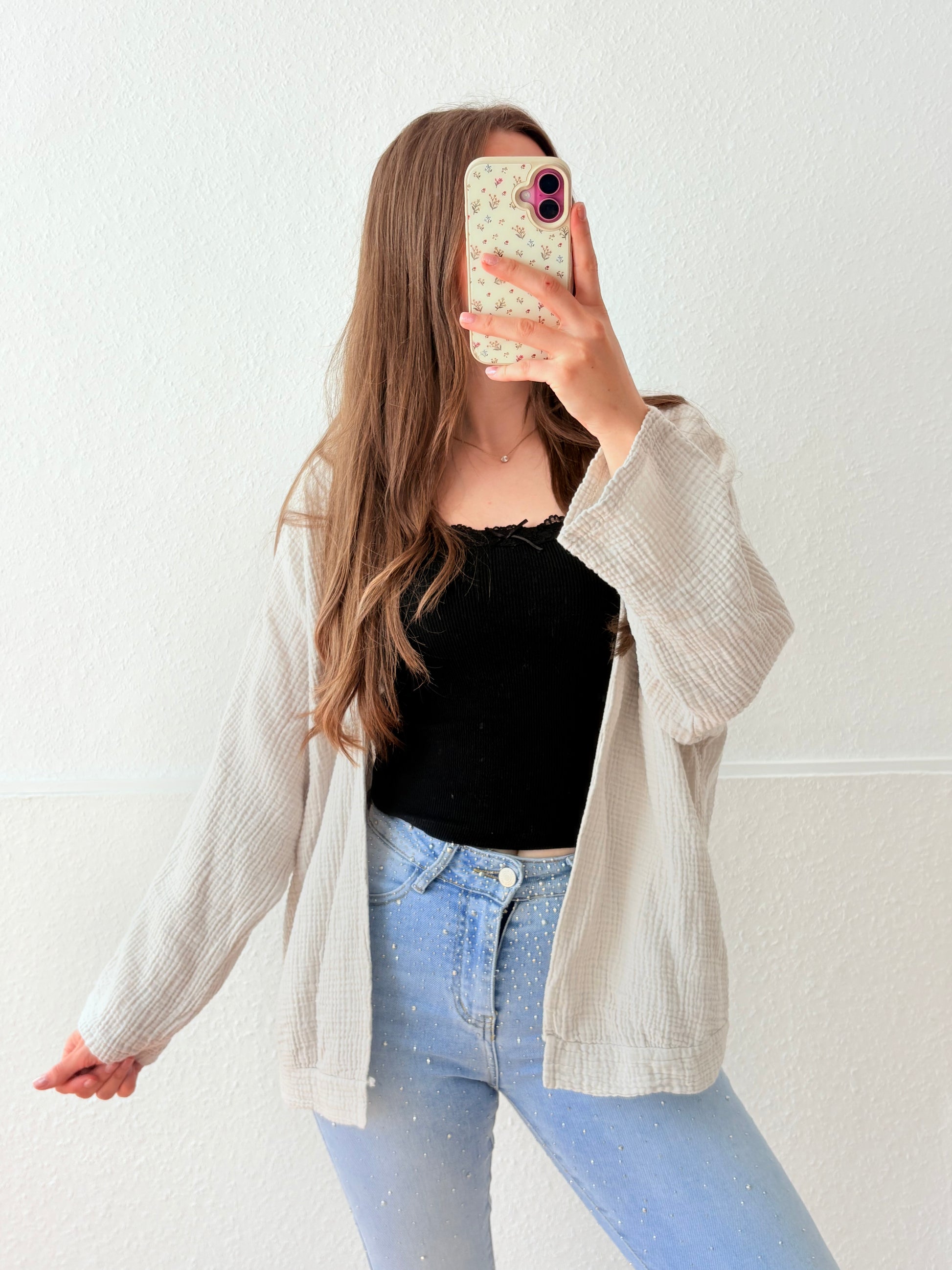Musselin Jacke - verschiedene Farben