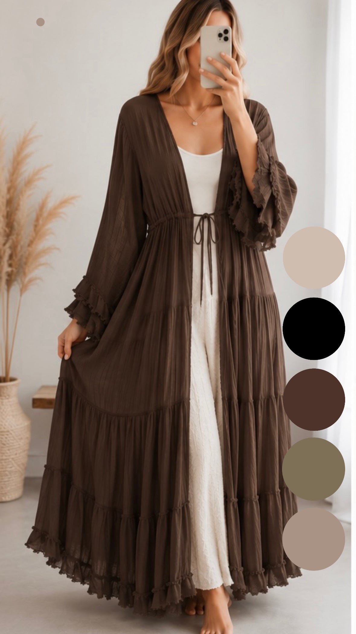 Langer kimono / verschiedene Farben