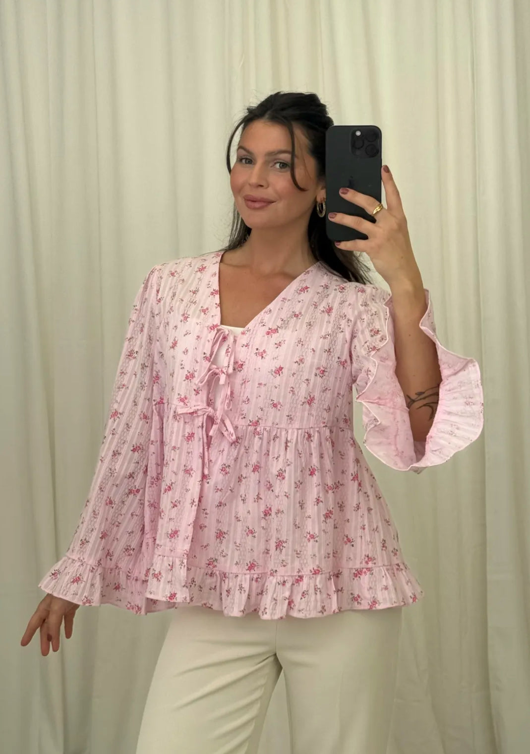 Musselin Bluse - Girly / Verschiedene Farben