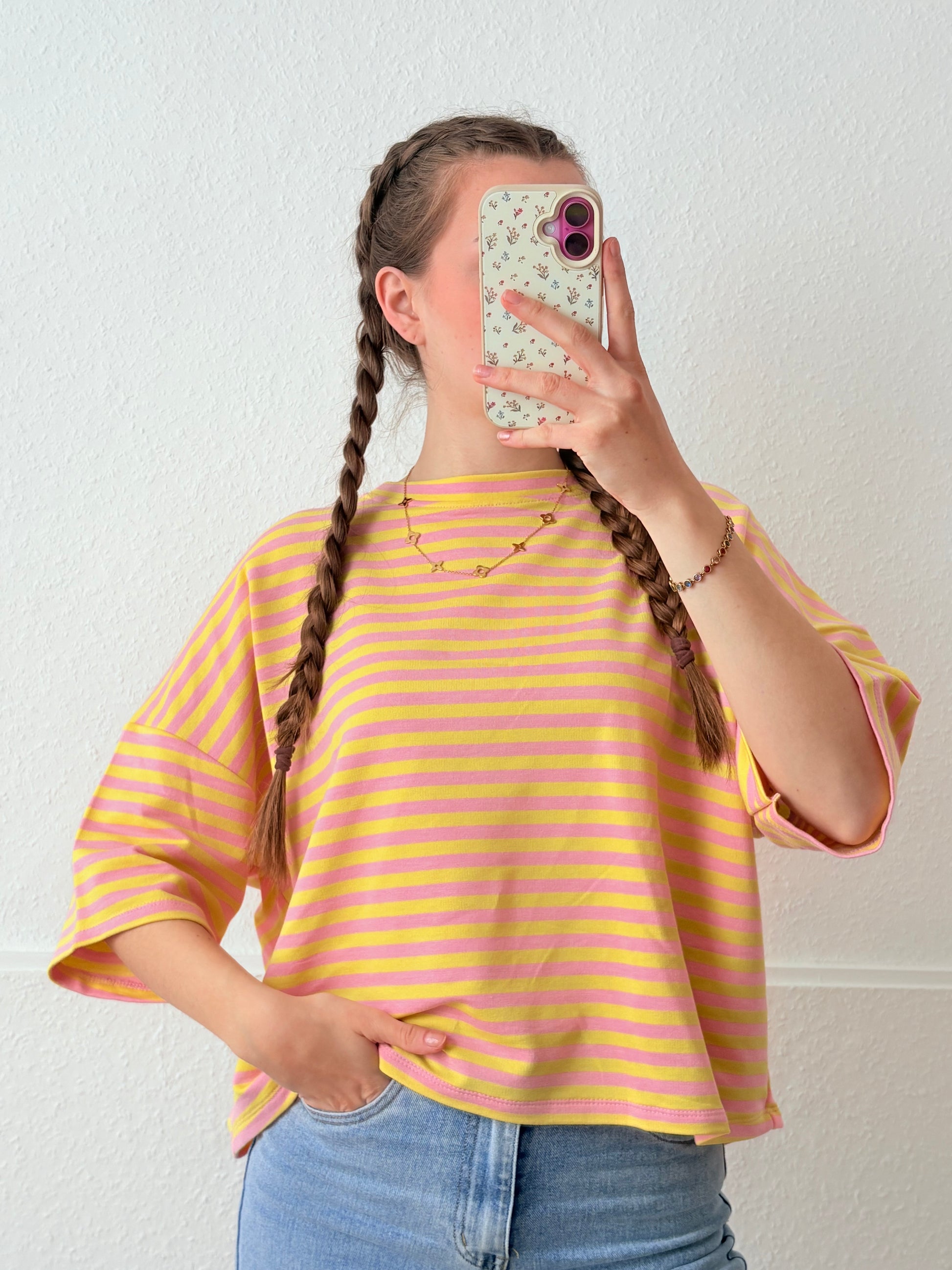 Flowline Sweatshirt kurzarm (Gelb)