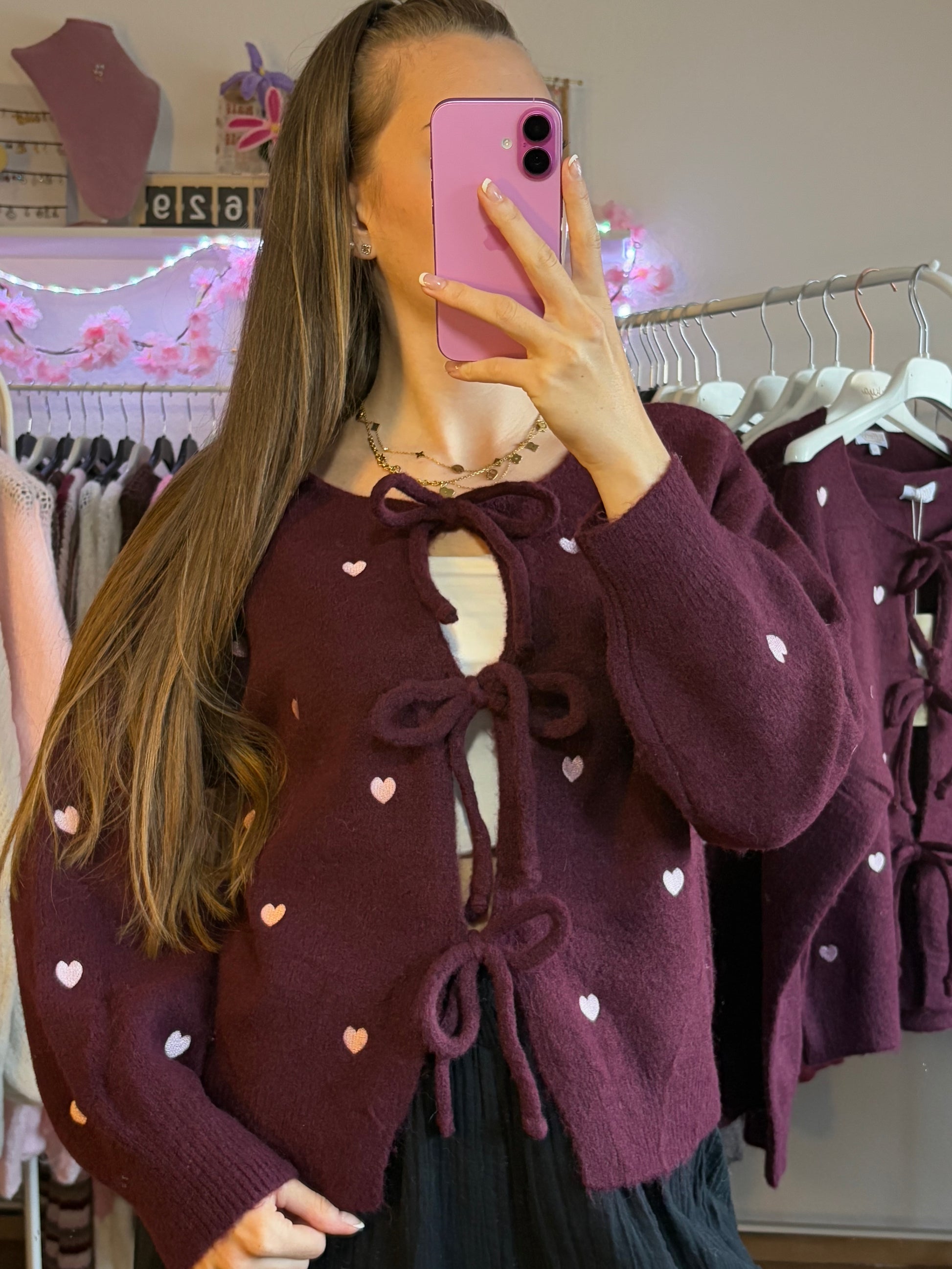 Cardigan - Lovely (Bordeaux)