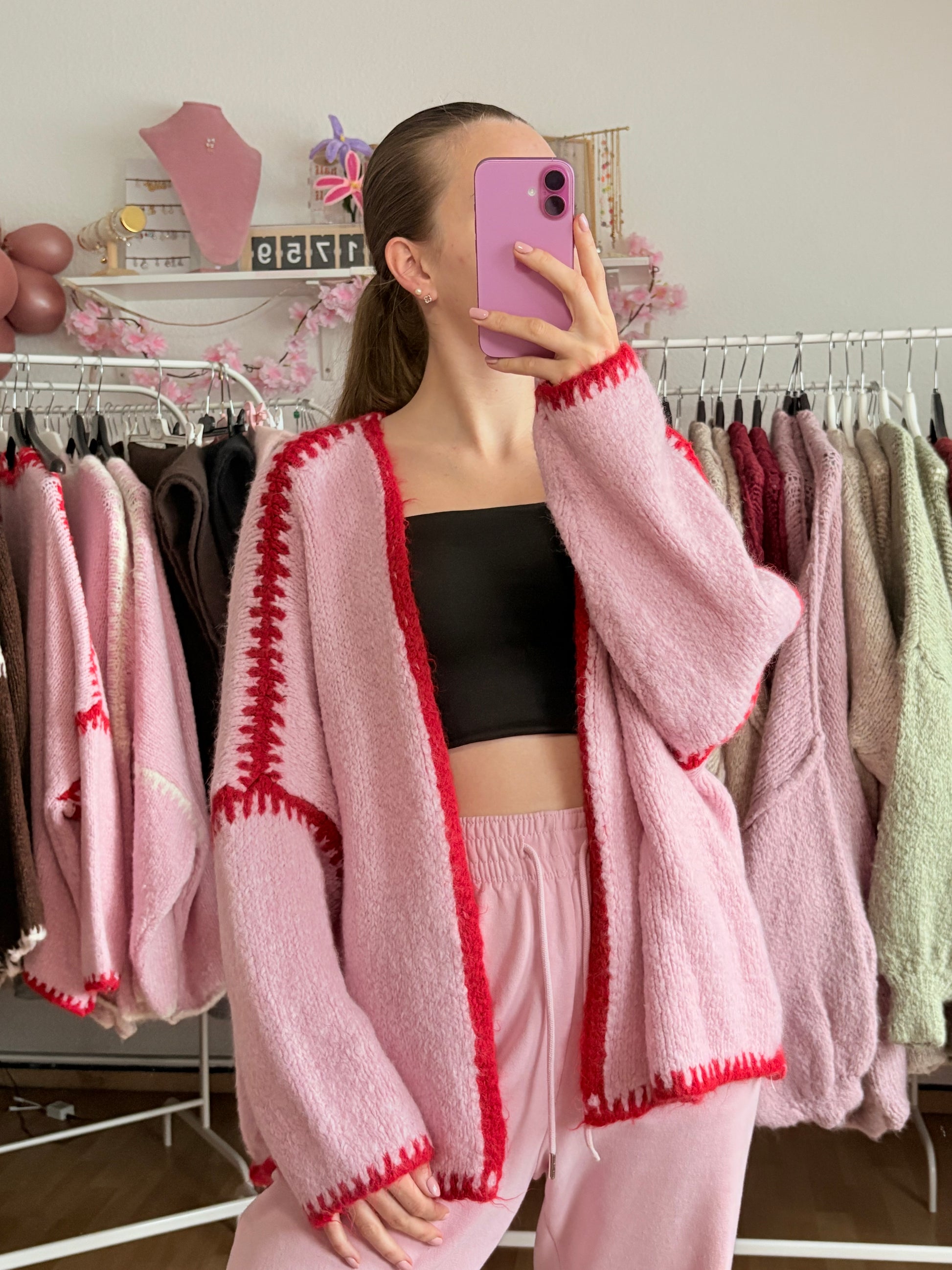 Offener Cardigan - Malou (Rot)