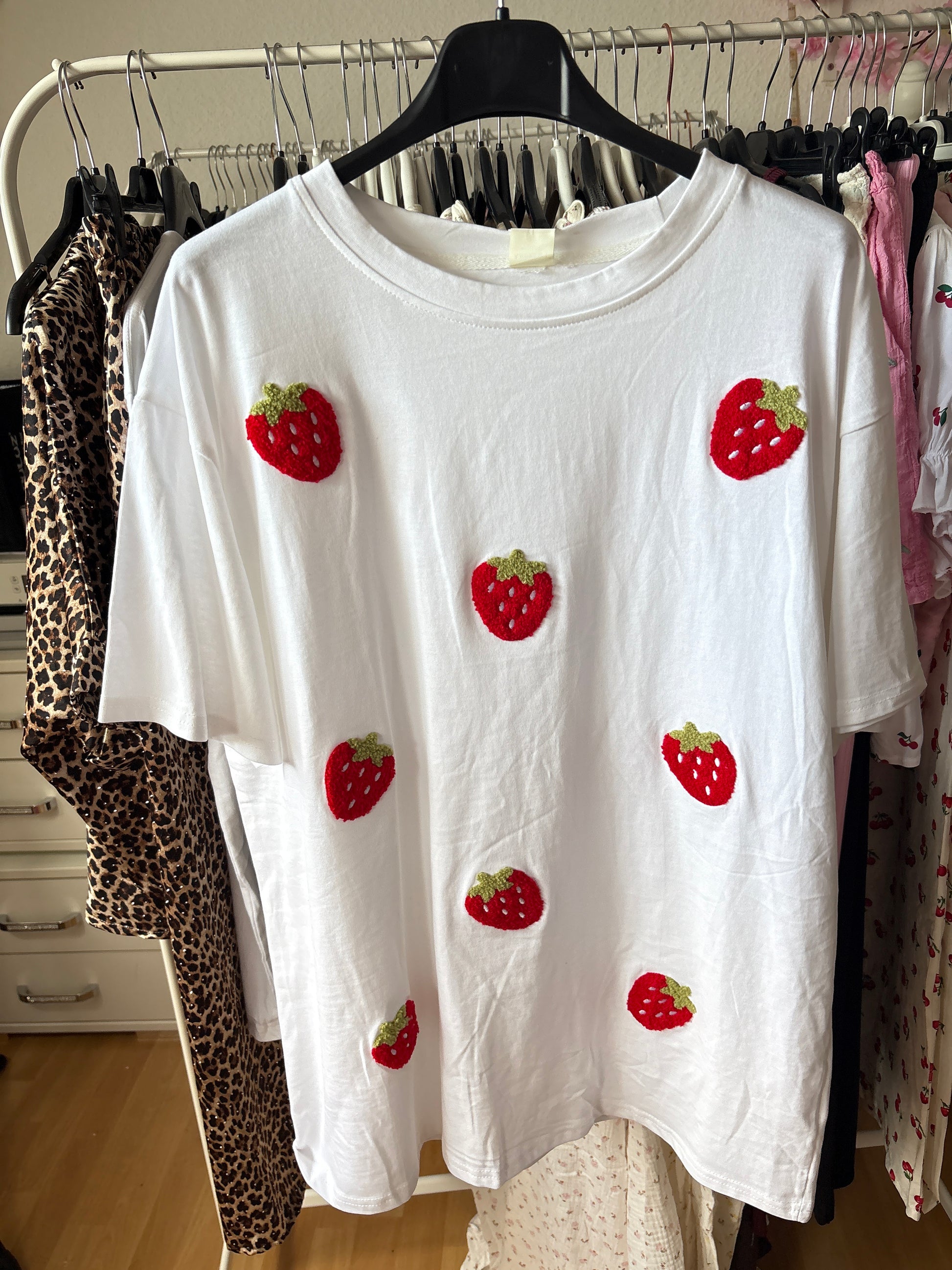 T-Shirt - Erdbeere (Weiß)