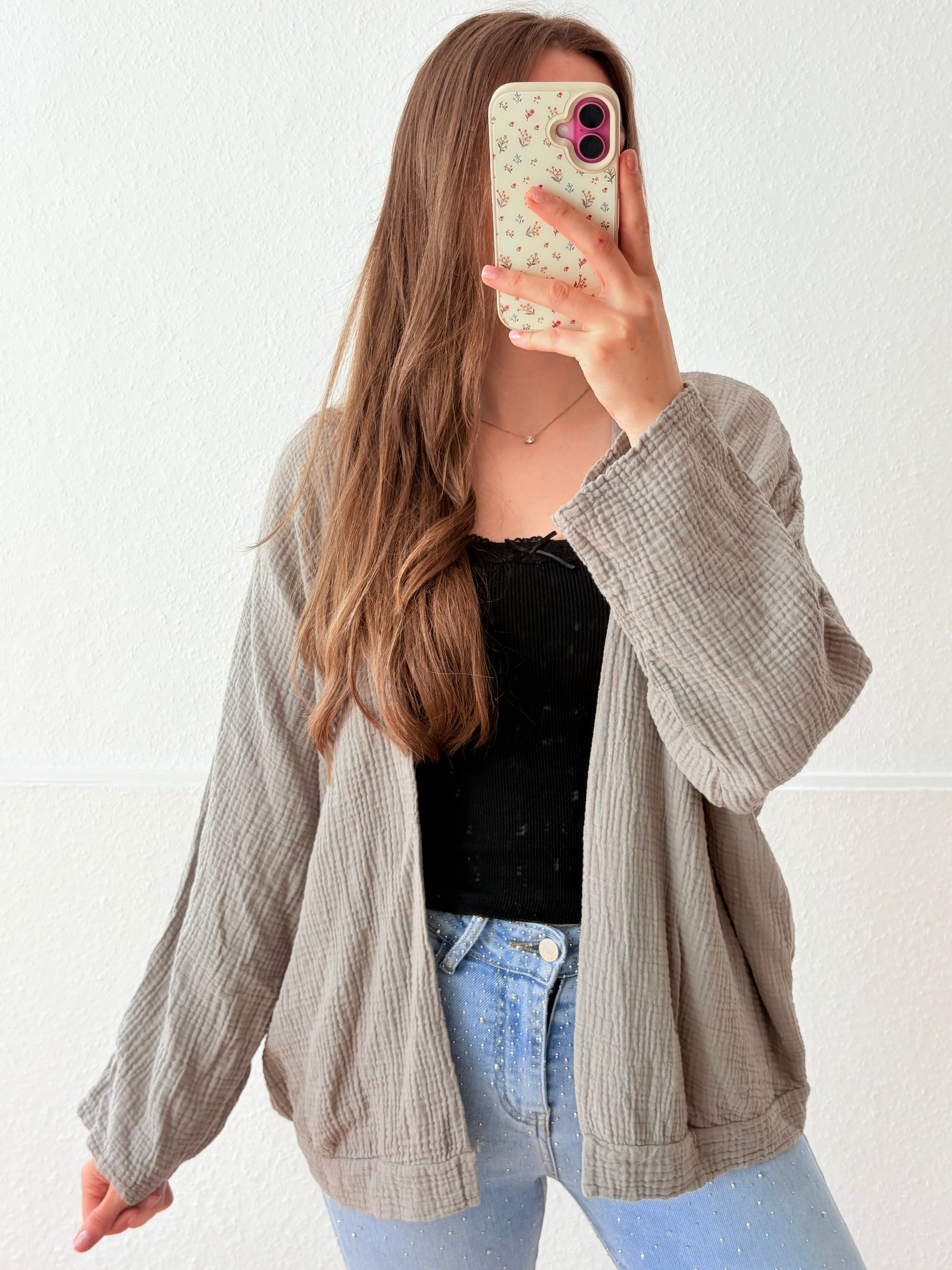 Musselin Jacke - verschiedene Farben