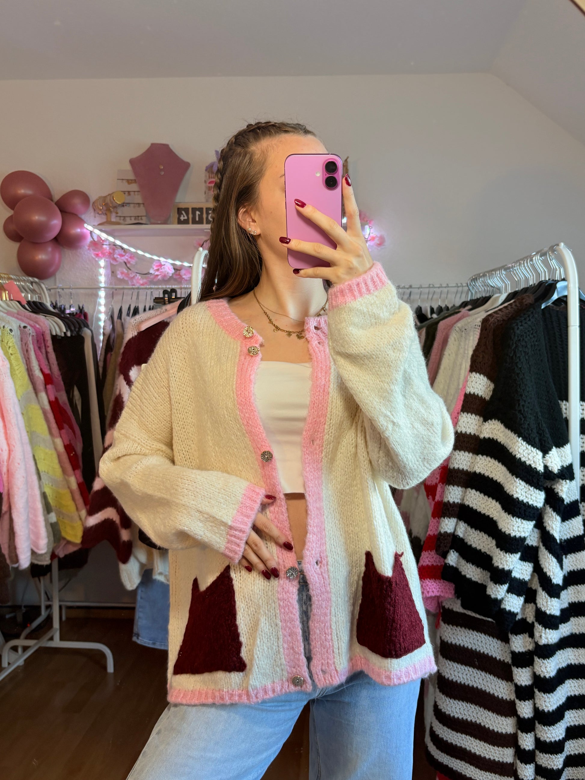 Cardigan - Naya (Creme)￼