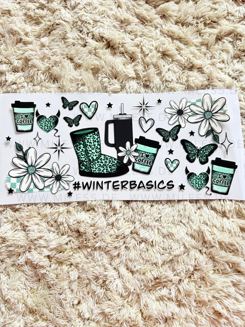 Winter / Folien - nur in Kombination mit Gläser oder Becher kaufen