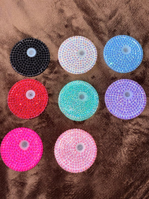 Trinkglas Deckel - Bling