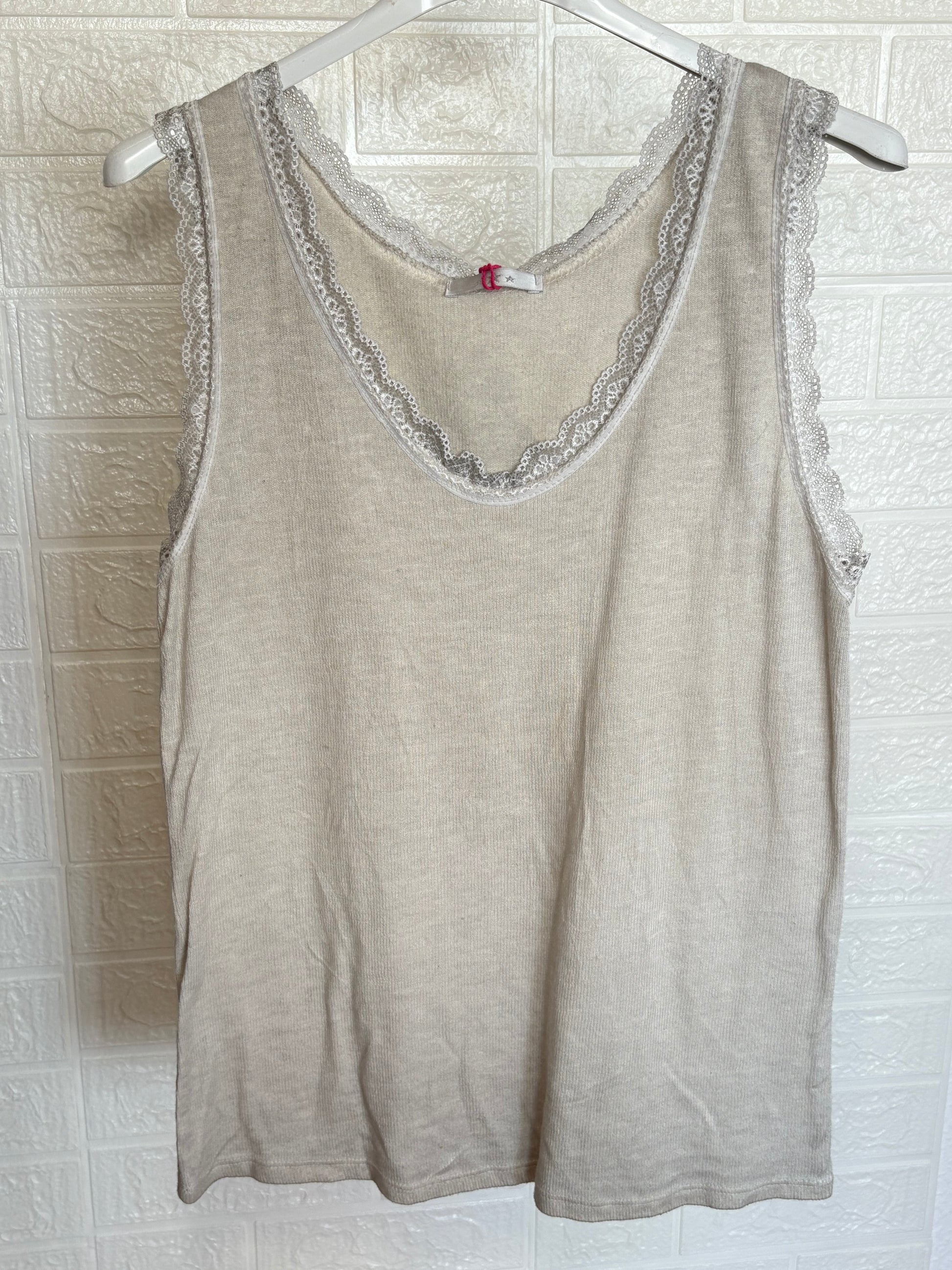 Spitzen Top - Lorina (Beige)