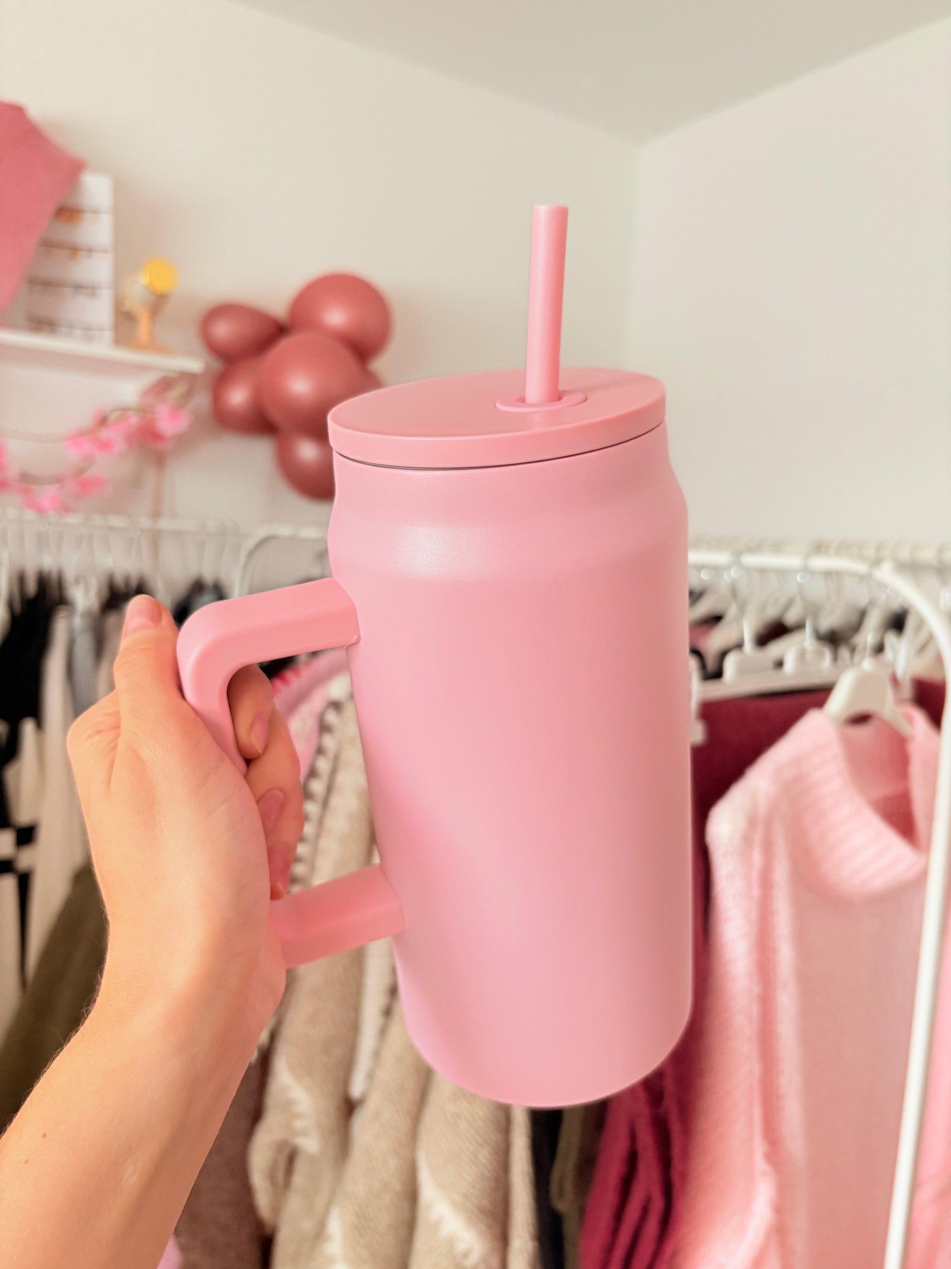 Edelstahl-Thermobecher - 1400ml (Rosa)