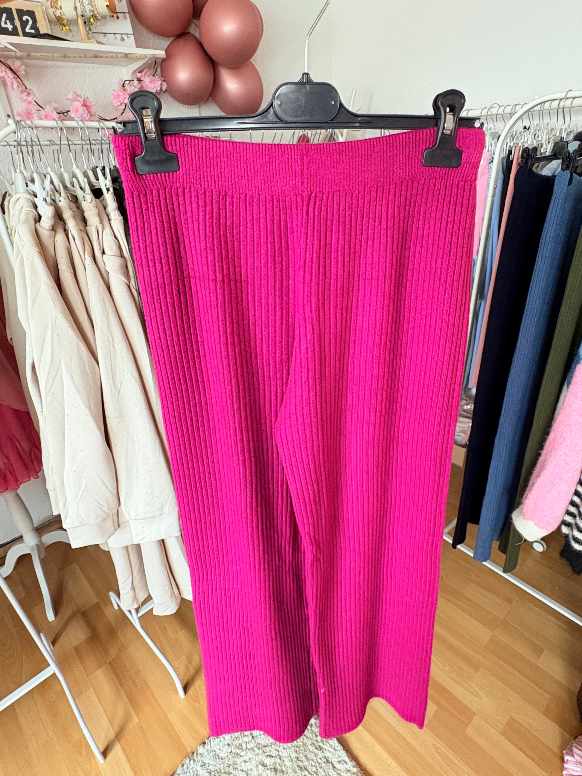 Stoffhose - Pink