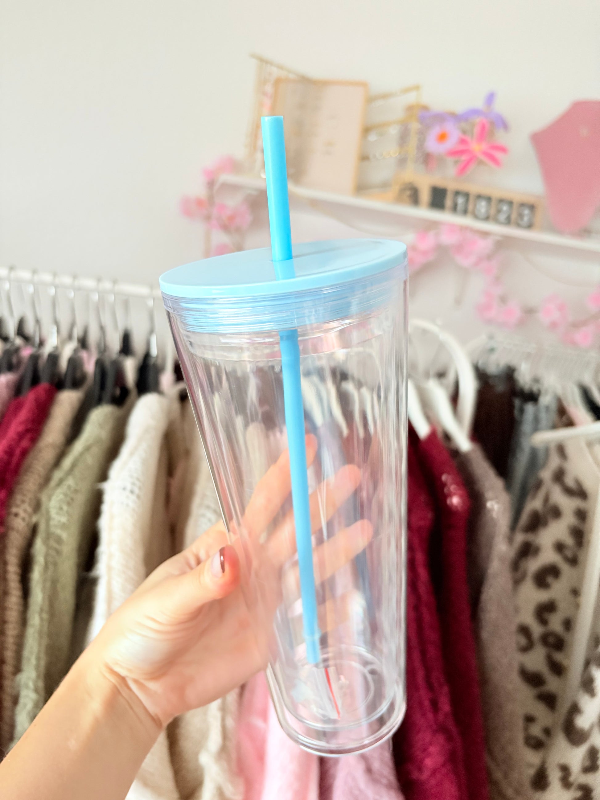 Snowglobe Trinkbecher - 1000ml (hellblau)