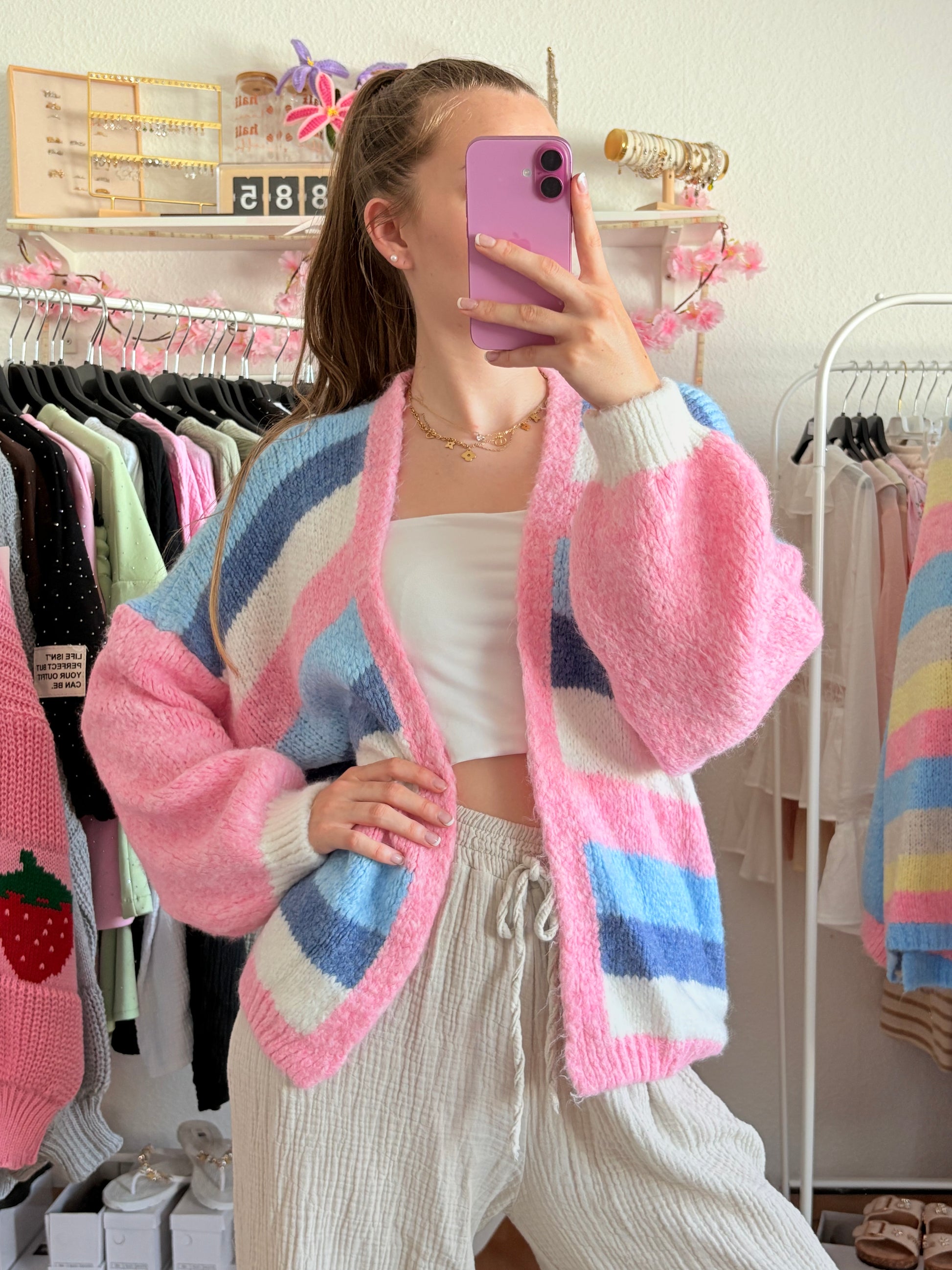 Strickjacke - Bonni (Rosa)