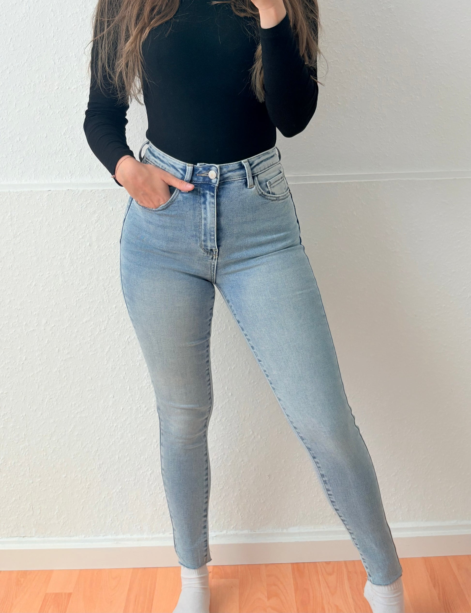 Skinny jeans - Hellblau