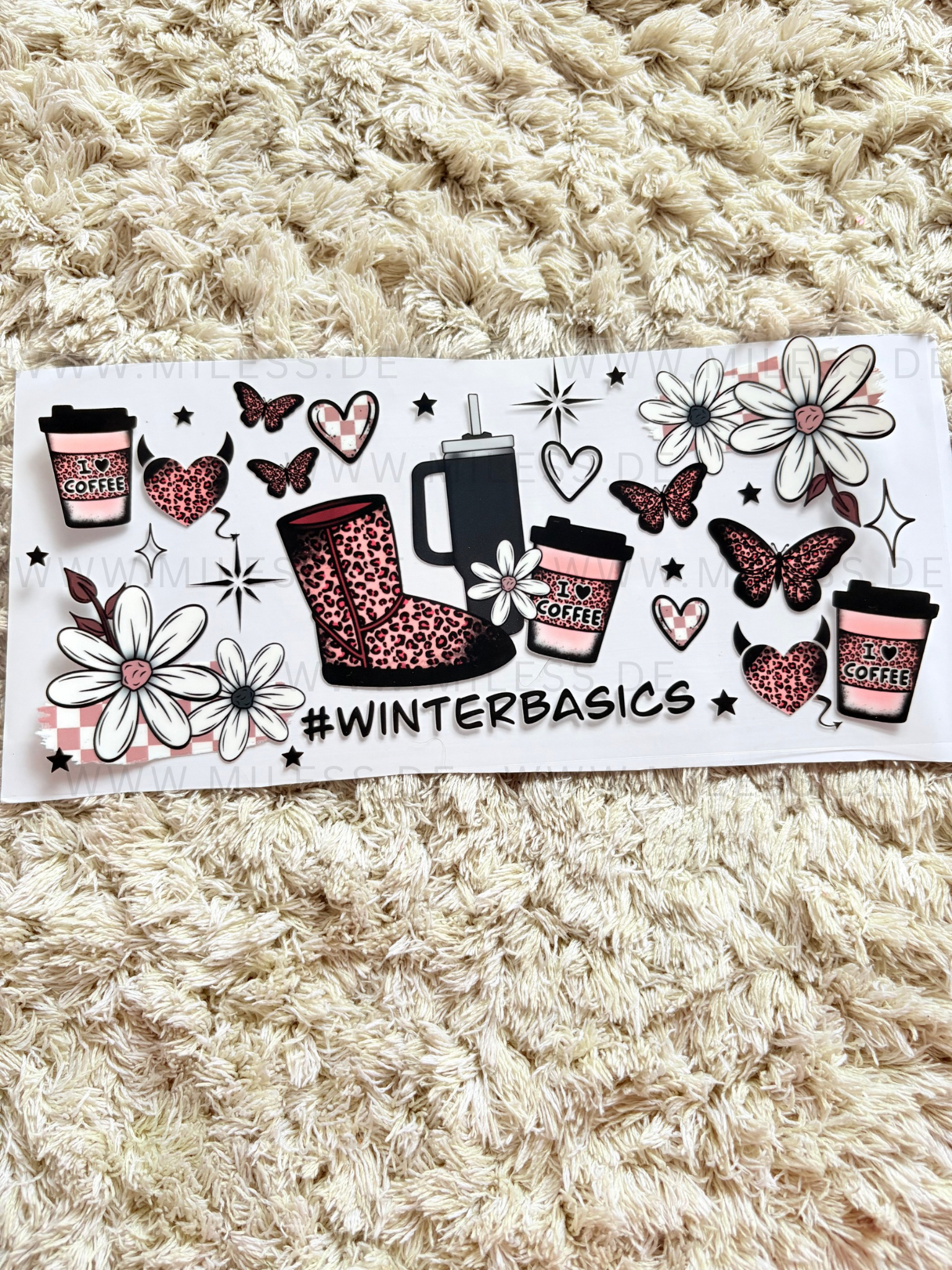 Winter / Folien - nur in Kombination mit Gläser oder Becher kaufen