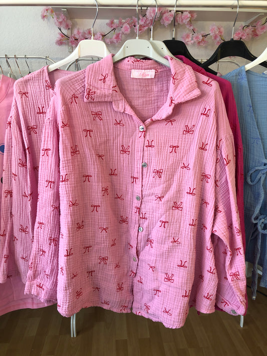 Musselin Bluse - Dolly (Rosa)