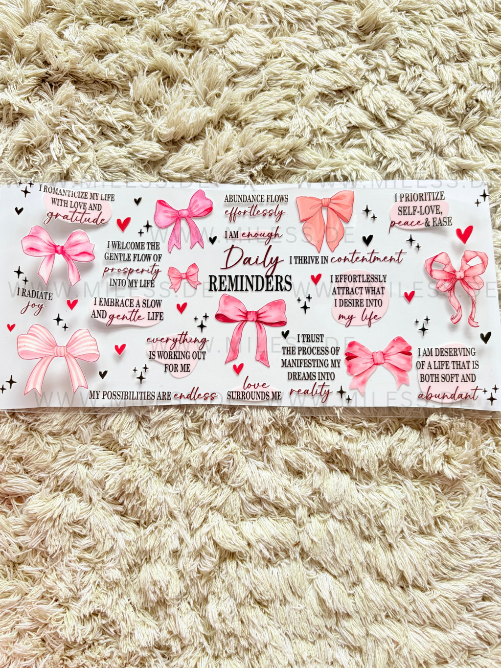 Girly / Folien - nur in Kombination mit Gläser oder Becher kaufen