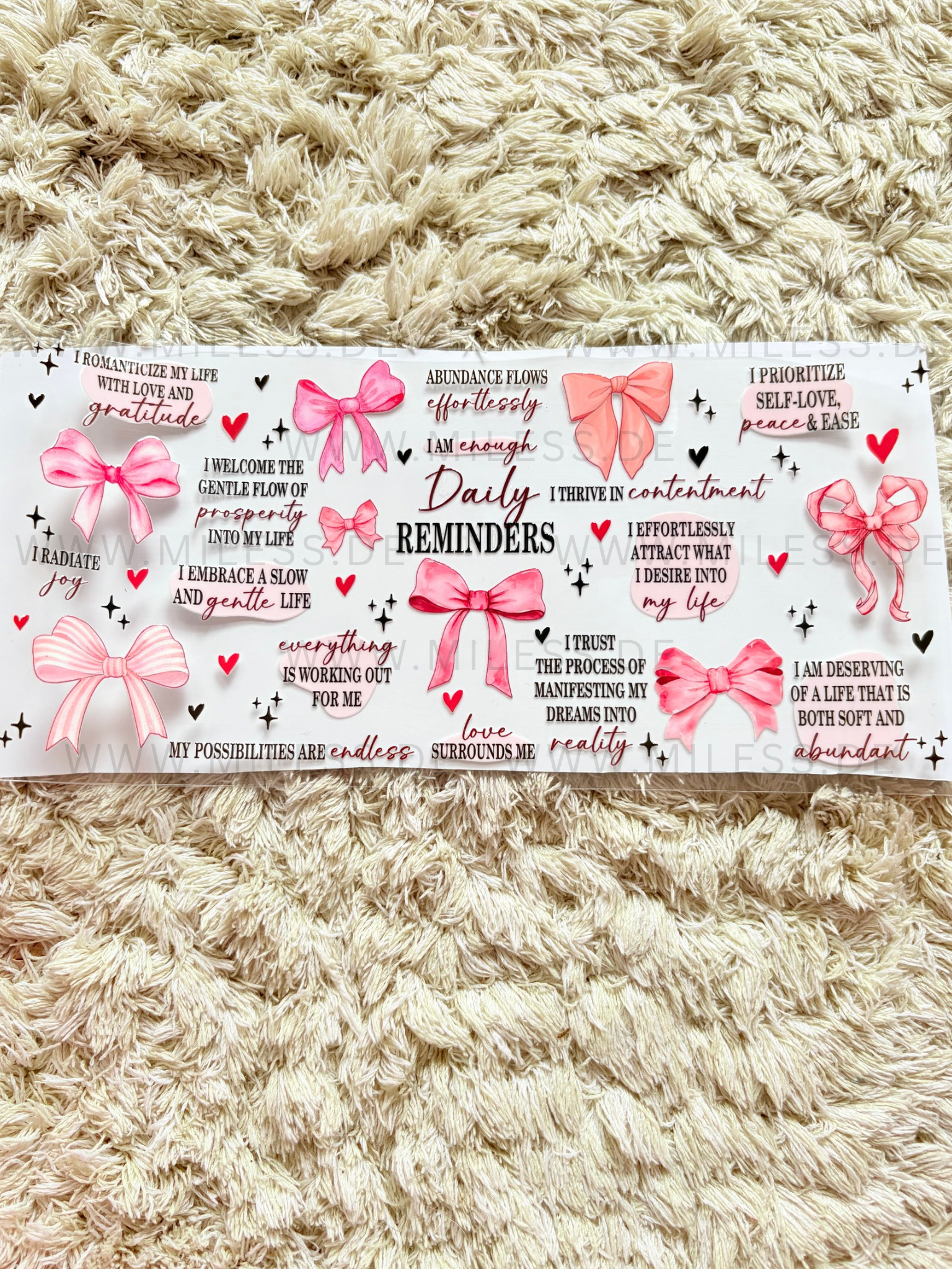 Girly / Folien - nur in Kombination mit Gläser oder Becher kaufen