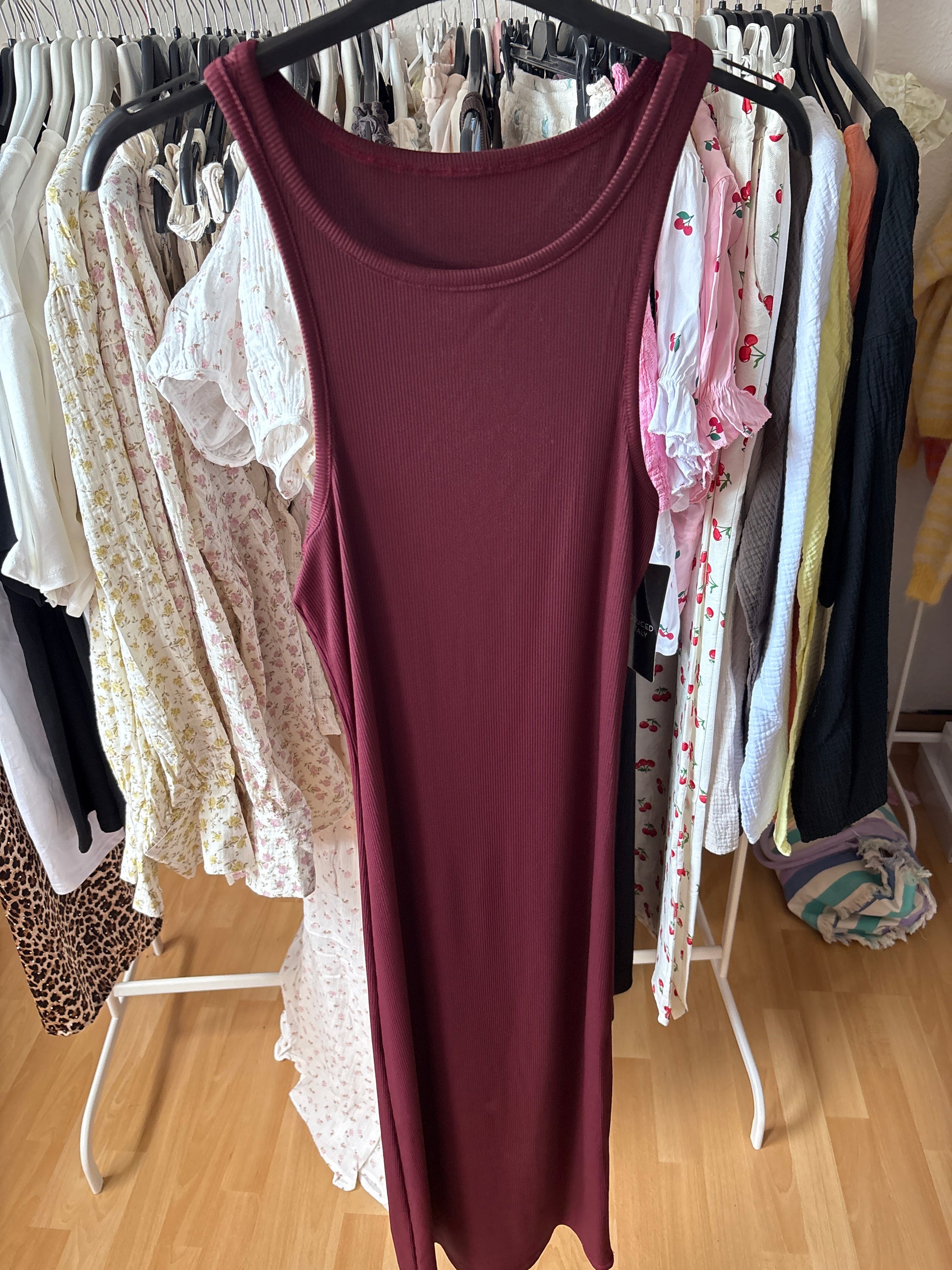 Kleid - Tia (Bordeauxrot)