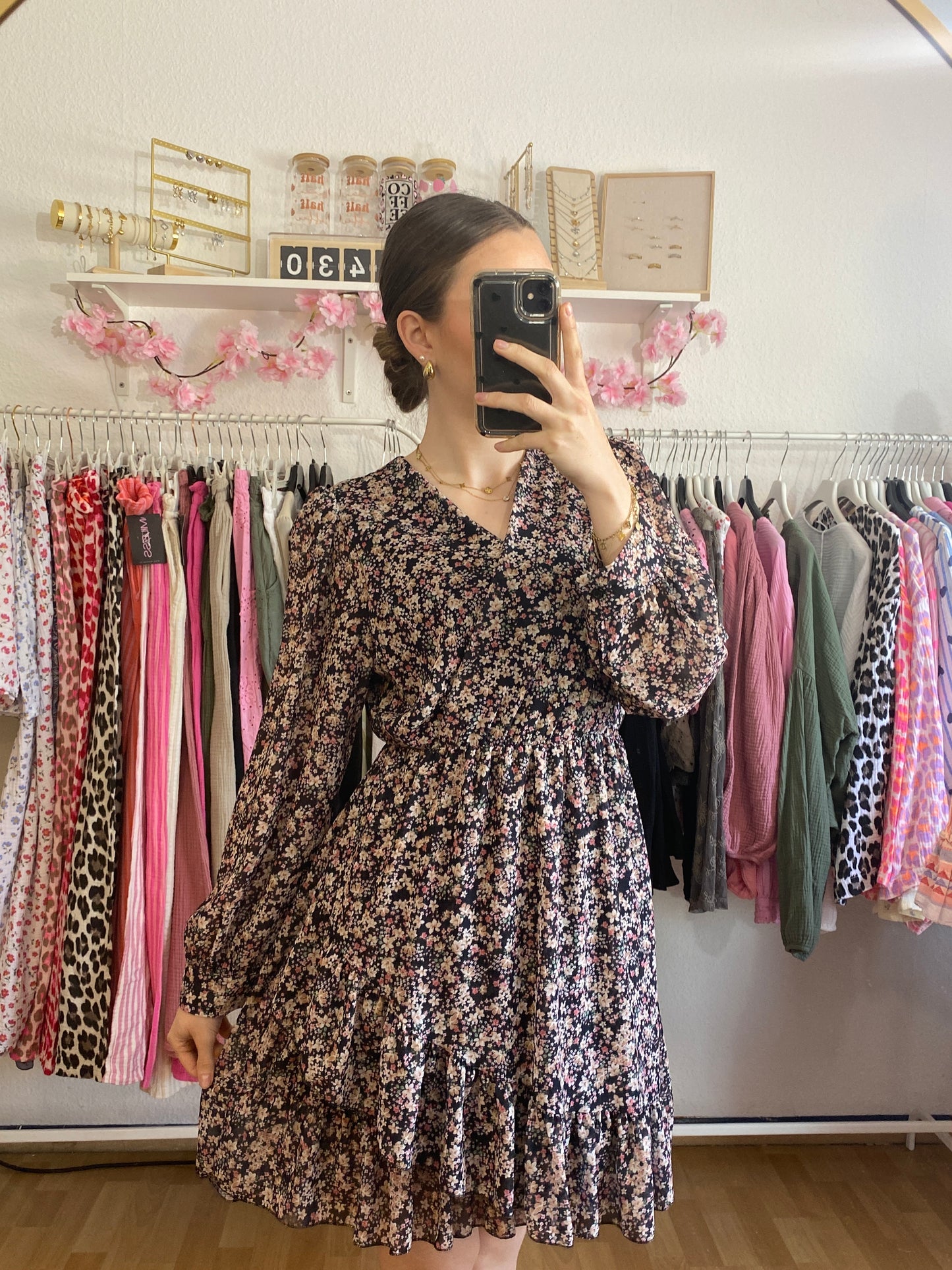 Kleid - Amy (dunkel Blume)