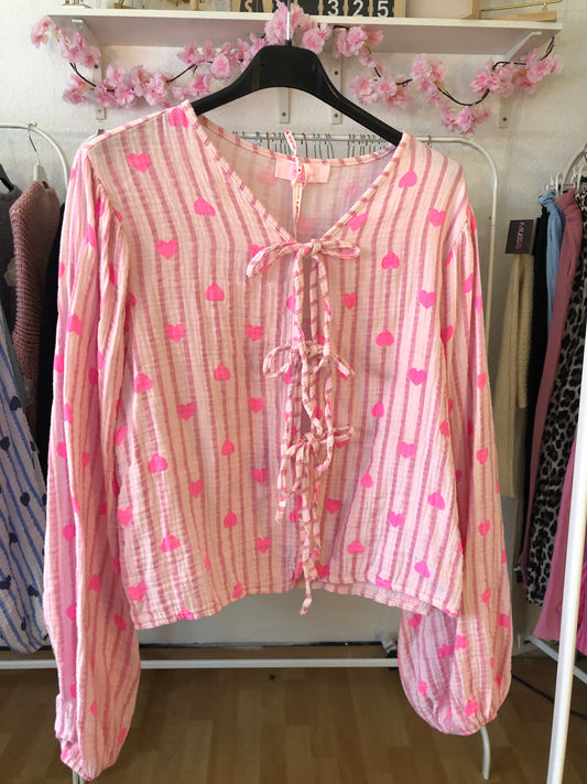 Musselin Bluse - Runa (Rosa)