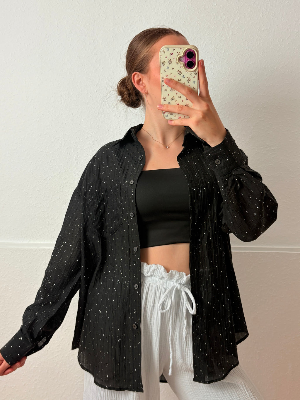 Glitzer Bluse - Mabell / verschiedene Farben