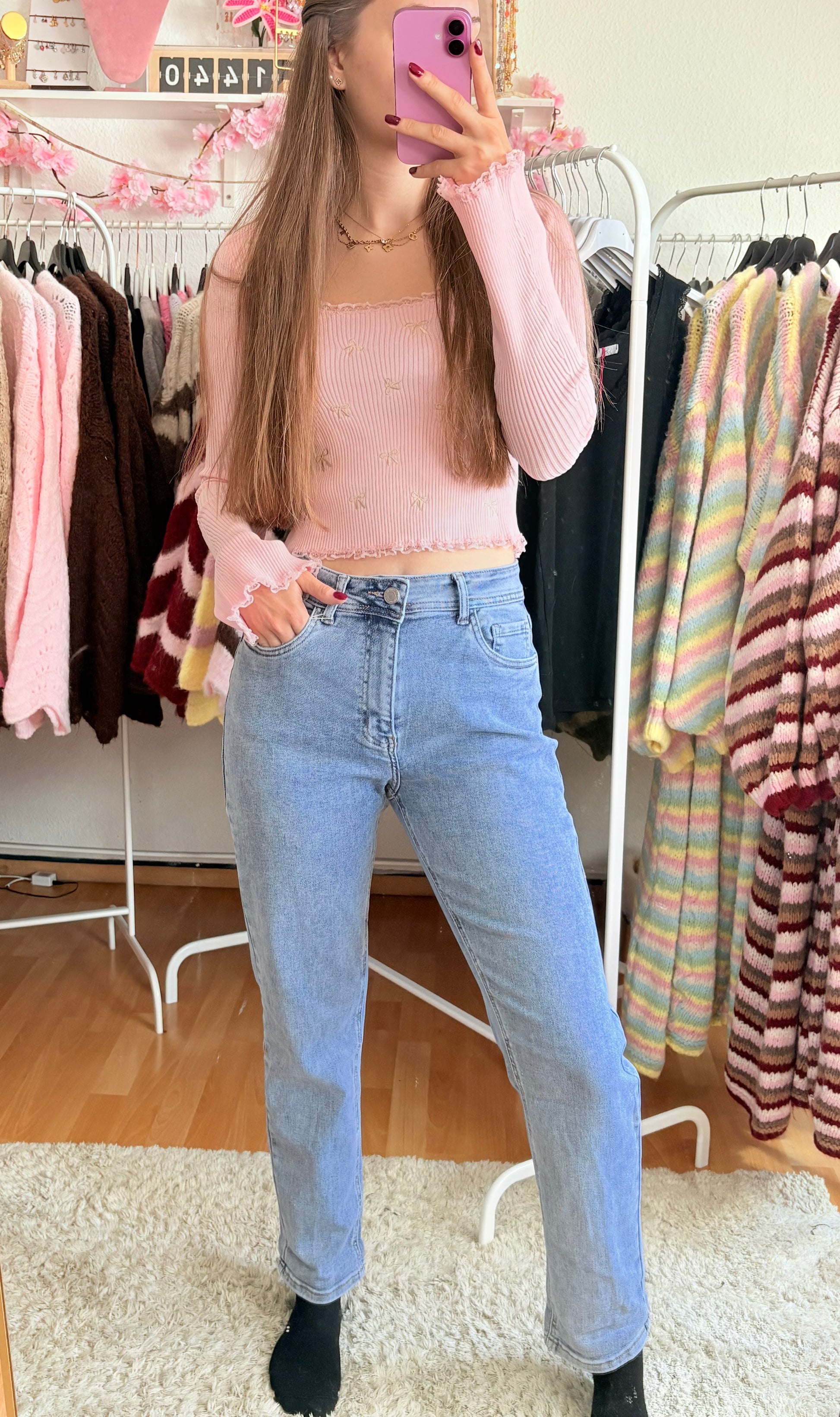 Mom Jeans / Hellblau