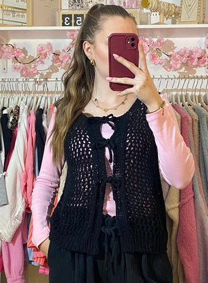 Strickweste - Jolie (Schwarz)