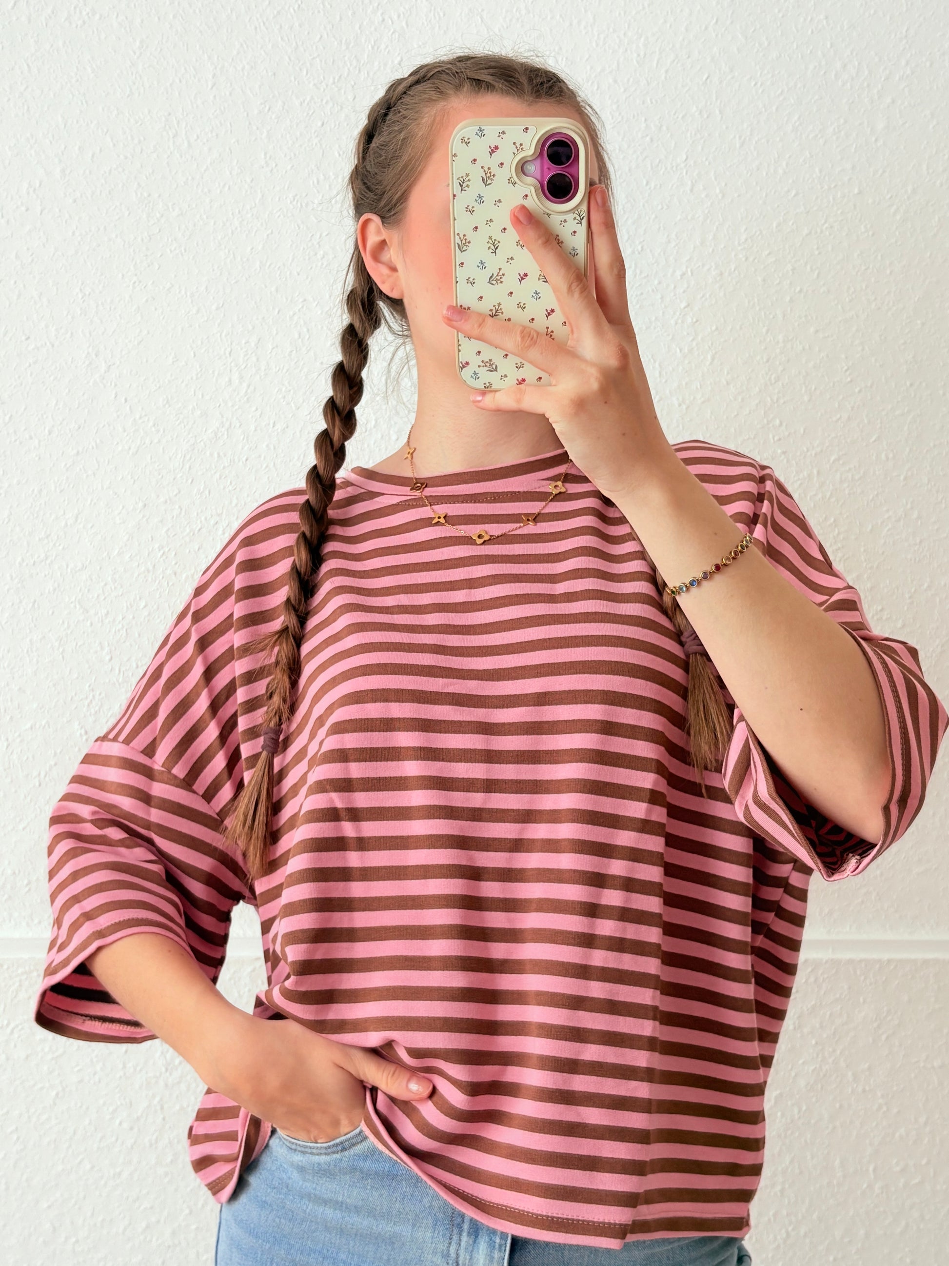 Flowline Sweatshirt kurzarm (Rosa)