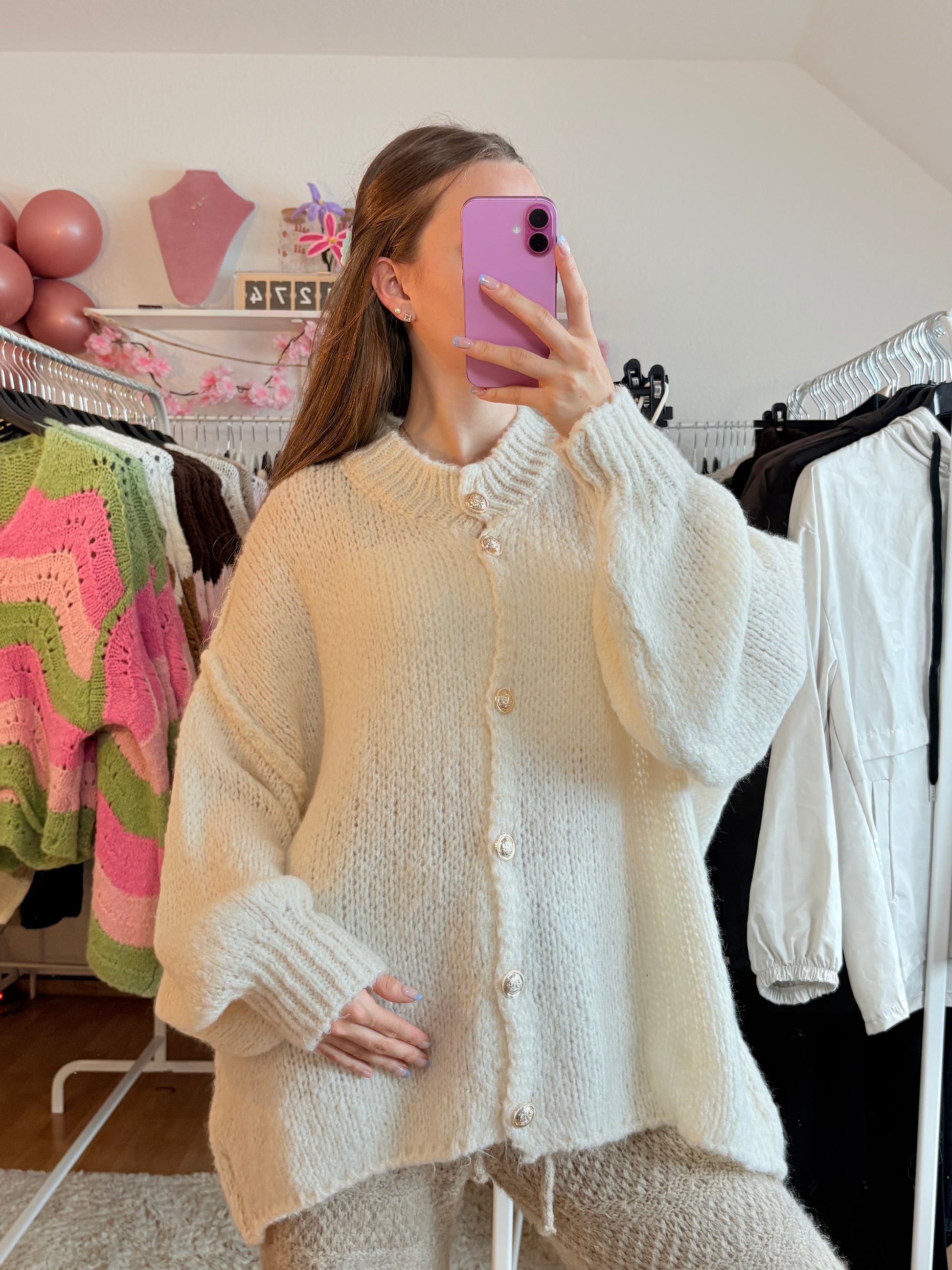 Cardigan - Cleo Kurz (Creme)