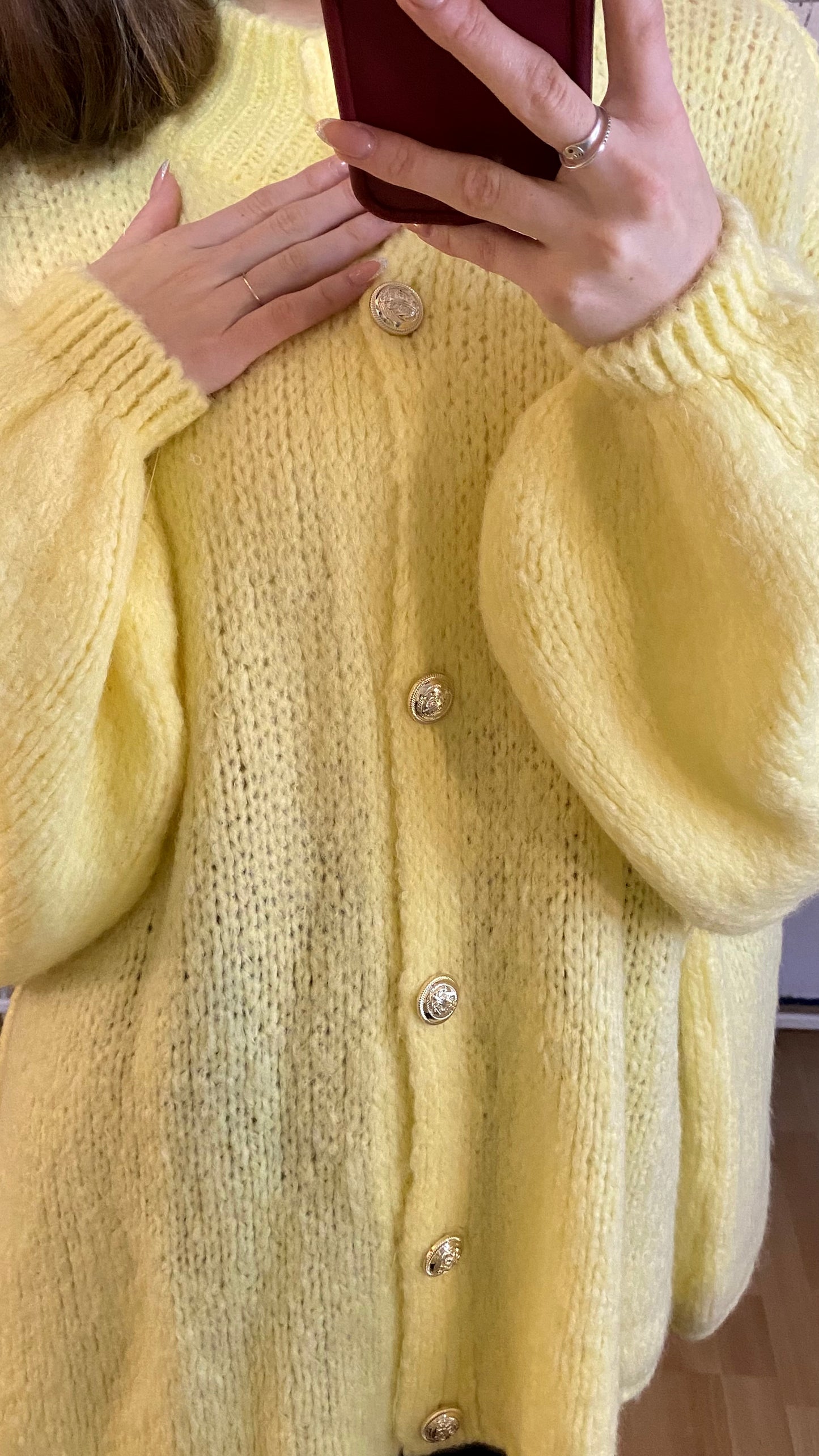 Cardigan -Cleo (Hellgelb)