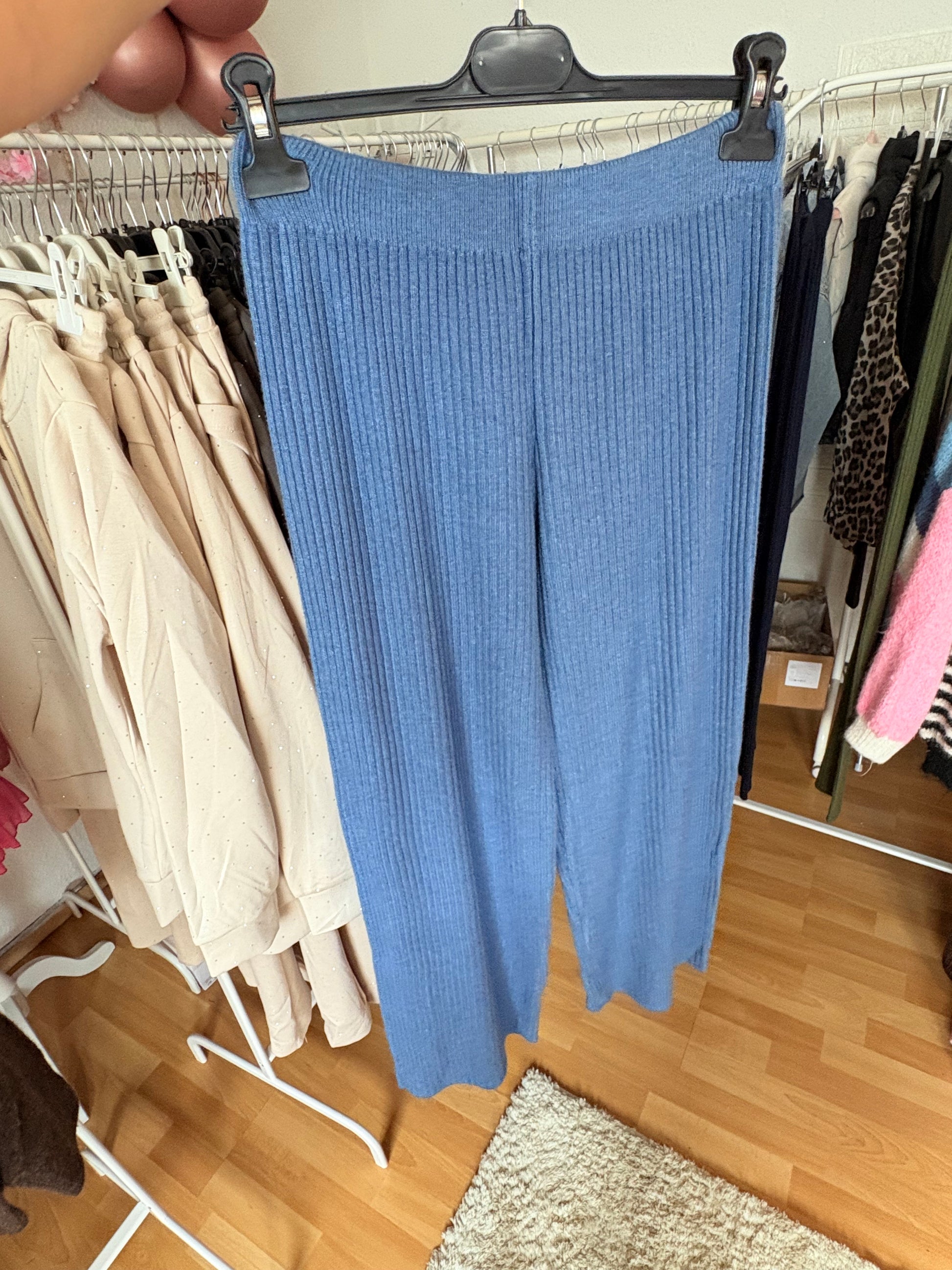 Stoffhose - hellblau