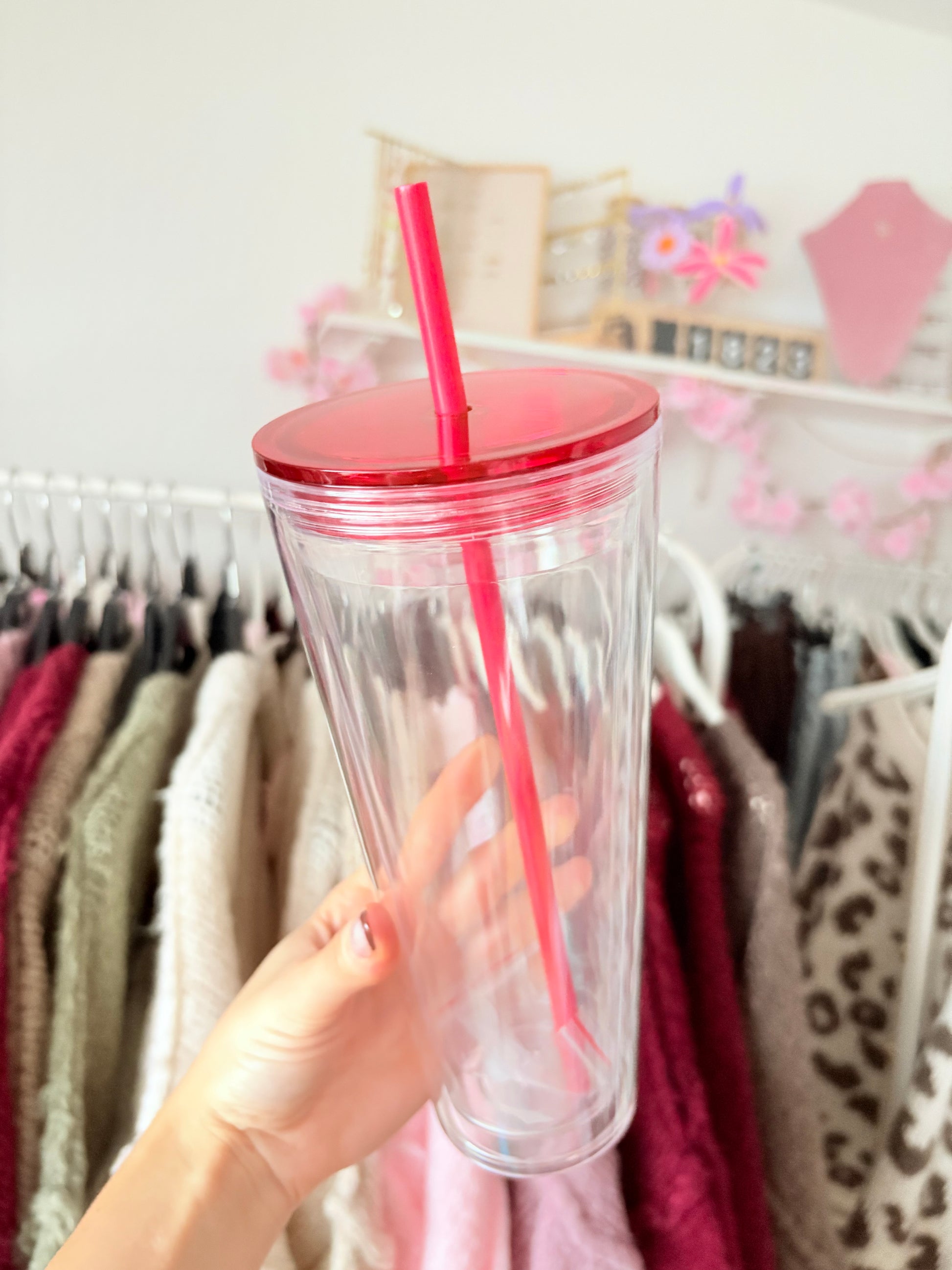 Snowglobe Trinkbecher - 1000ml (Rot)